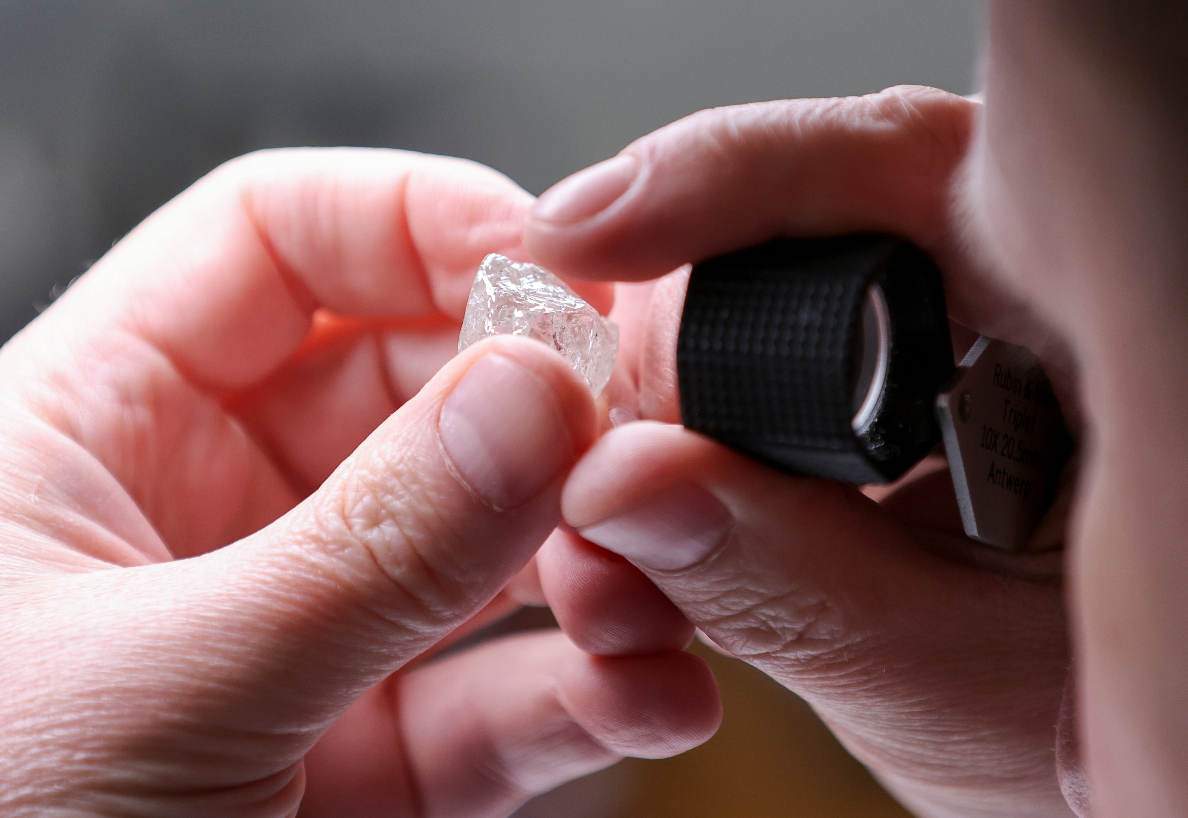 Lab-grown diamonds now make up a fifth of the market, but their popularity has begun to fall. Photo: Reuters