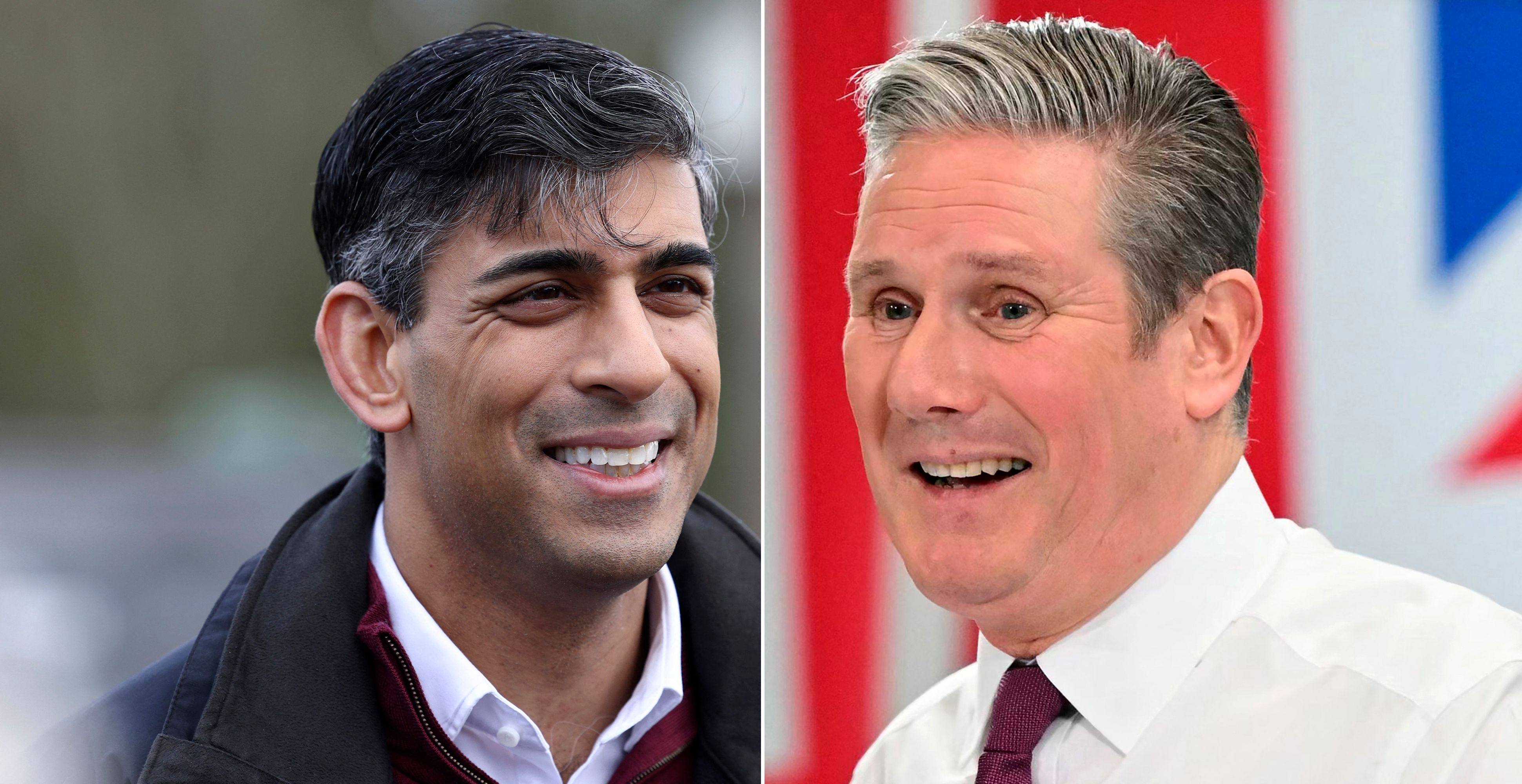 Britain’s Prime Minister Rishi Sunak and Labour Party leader Keir Starmer stuck very much to their campaign lines in their first debate. Photo: AFP