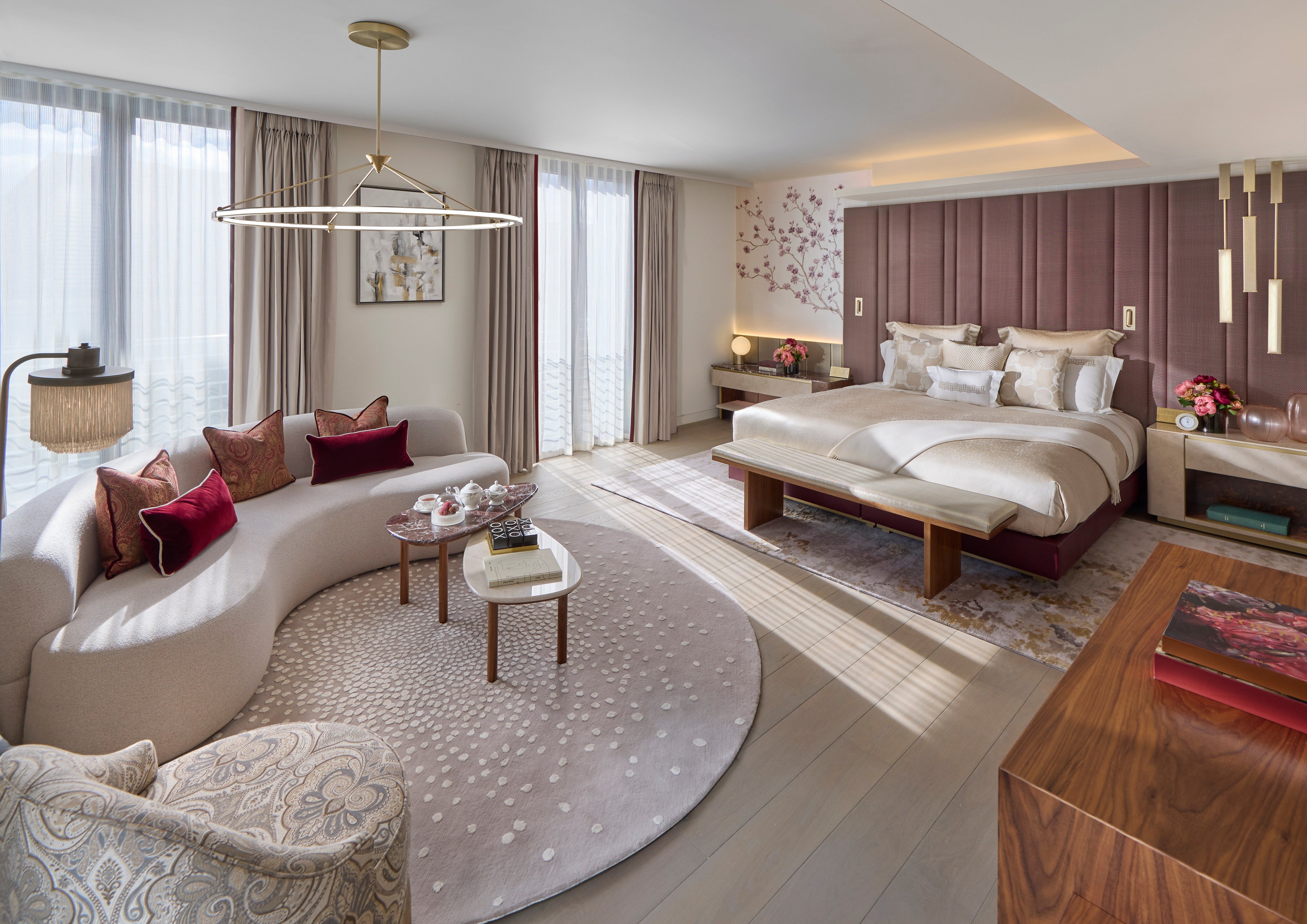 The newly built Mandarin Oriental Mayfair has 50 rooms and suites (including the Mayfair Suite, above), bars and restaurants offering modern Asian-influenced dishes and drinks, and an impressive spa with a 25-metre pool. Photo: Mandarin Oriental