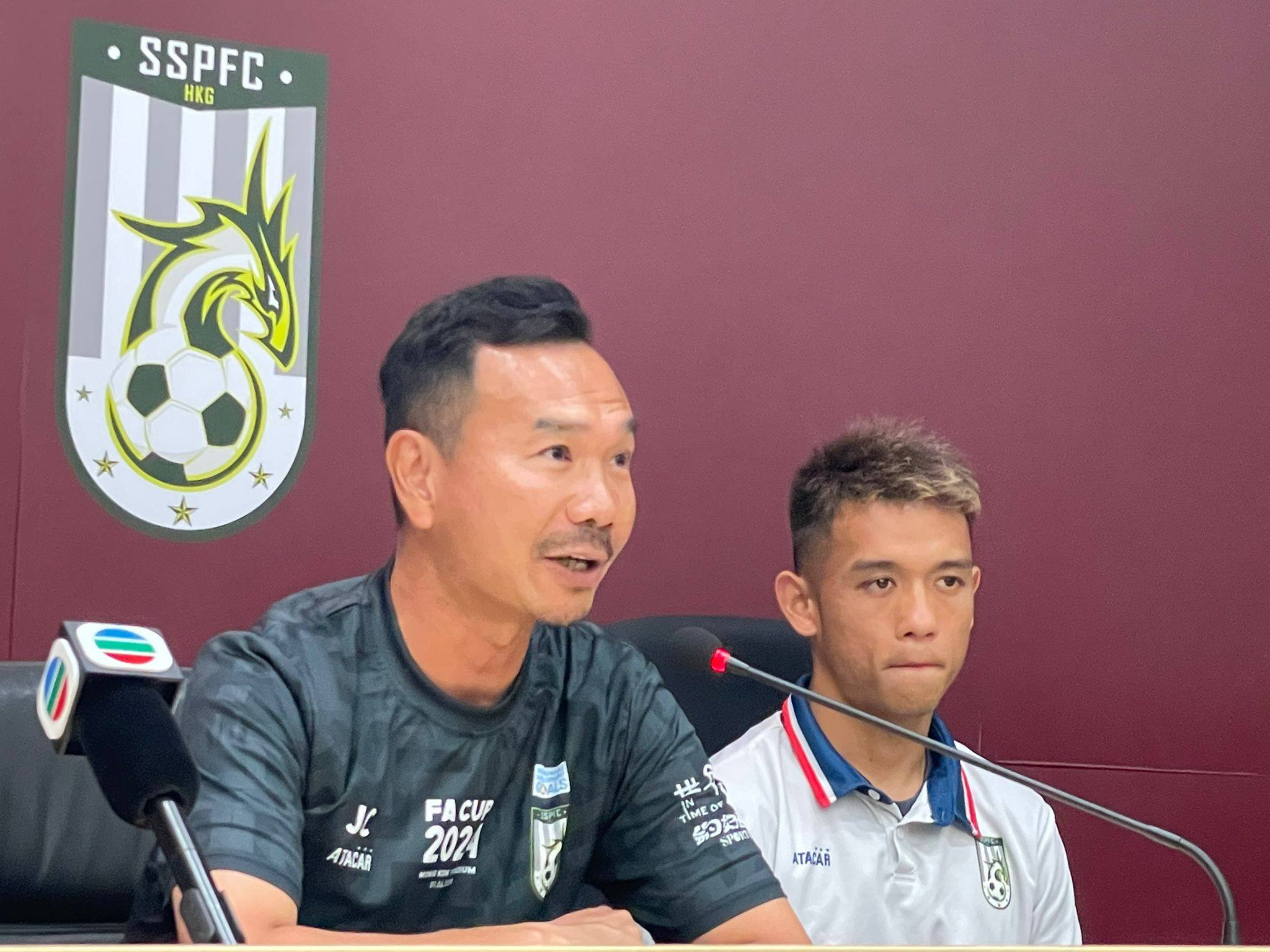 Chan Ho-yin (left) revitalised Sham Shui Po following his early-season appointment. Photo: Mike Chan