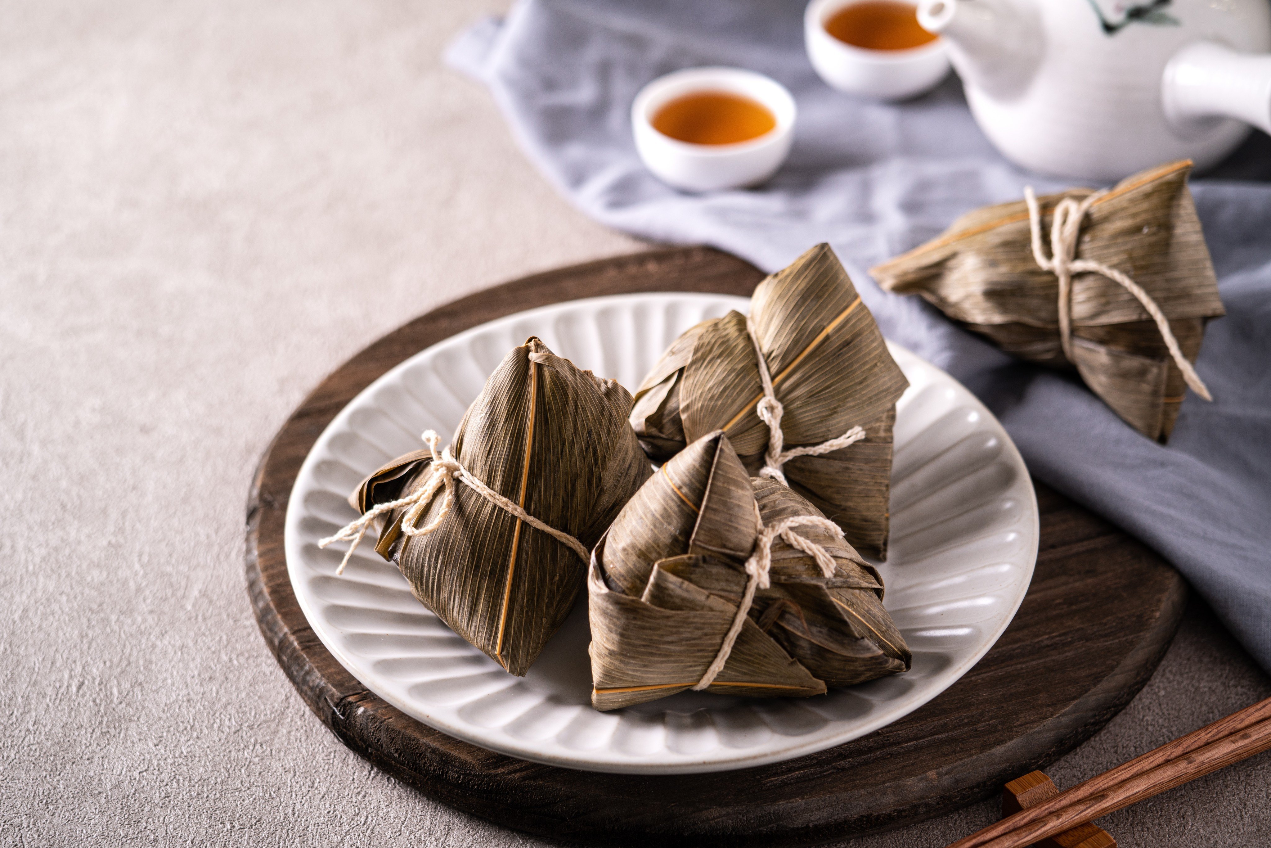 “Zongzi”, a pyramid-shaped dumpling made of glutinous rice wrapped in bamboo leaves is very popular during the Dragon Boat Festival. Photo: Shutterstock