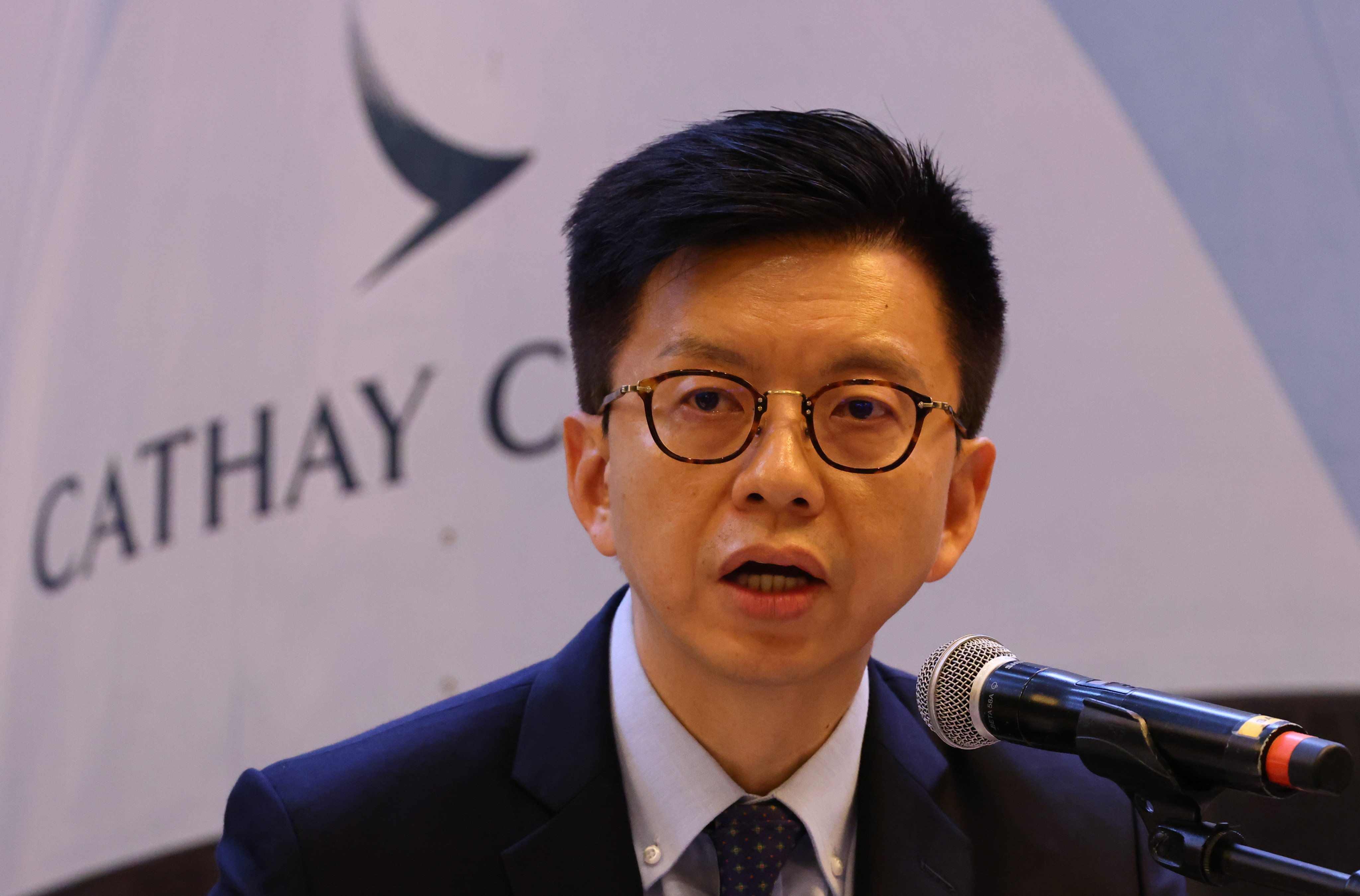 Chief Executive Ronald Lam Siu-por was the highest paid Cathay Pacific leader, with a 2023 package worth HK$10.45 million, up 32 per cent from 2022. Photo: Dickson Lee