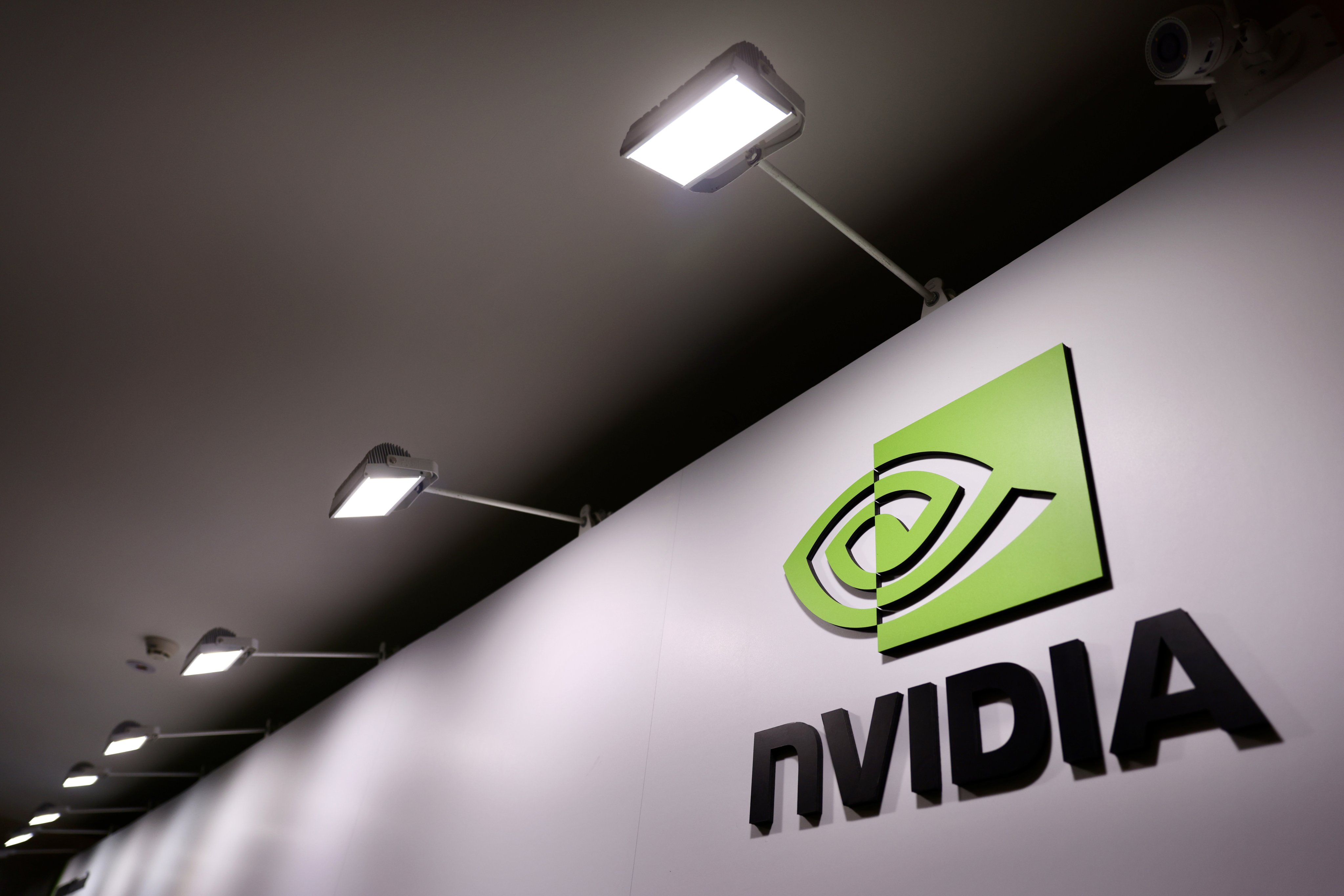 The Nvidia seen at the Computex tech trade show in Taipei this week. Photo: EPA-EFE