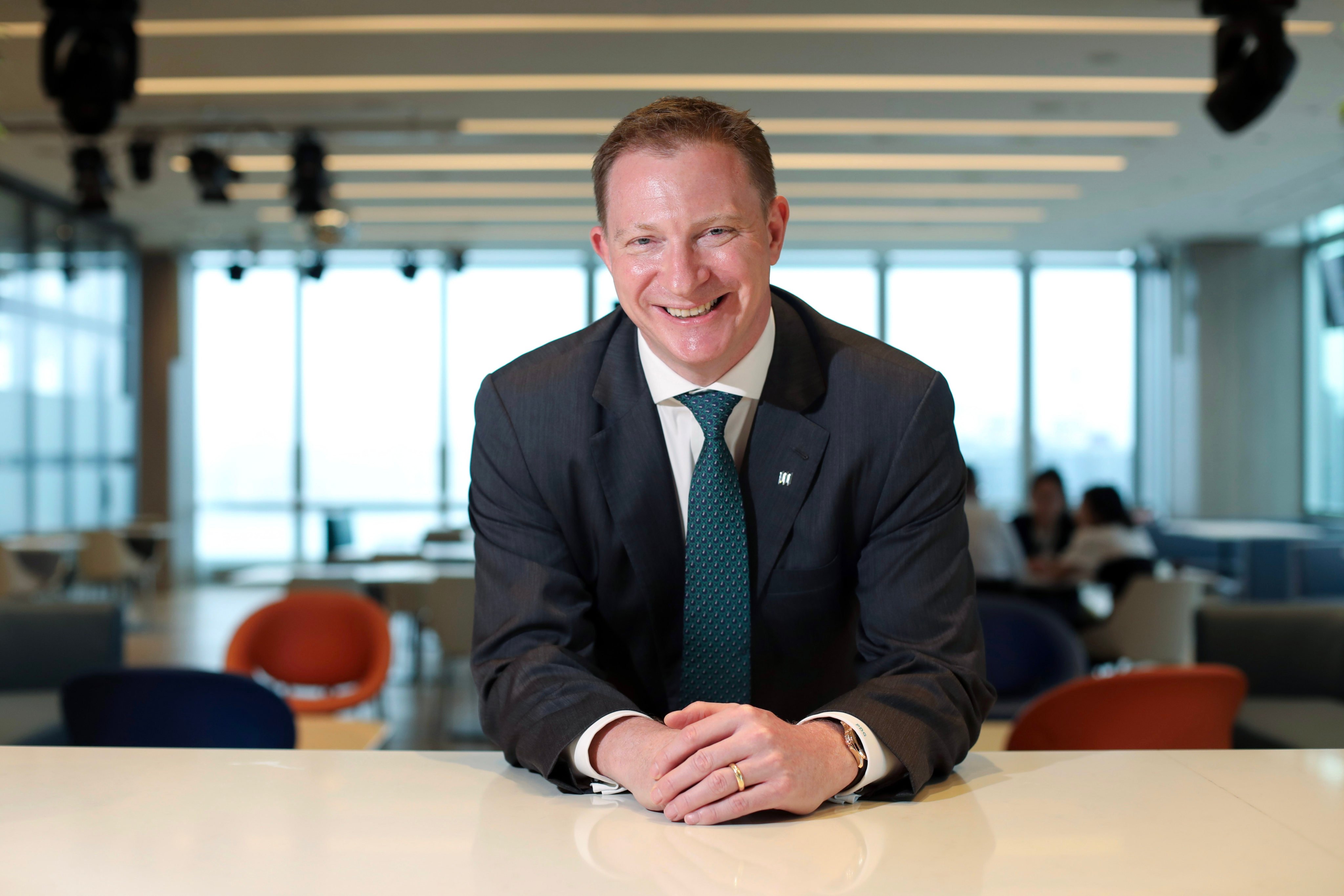 Patrick Graham, the CEO for Hong Kong and Macau at Manulife, says the demand for life insurance is attractive in Macau. Photo: Xiaomei Chen