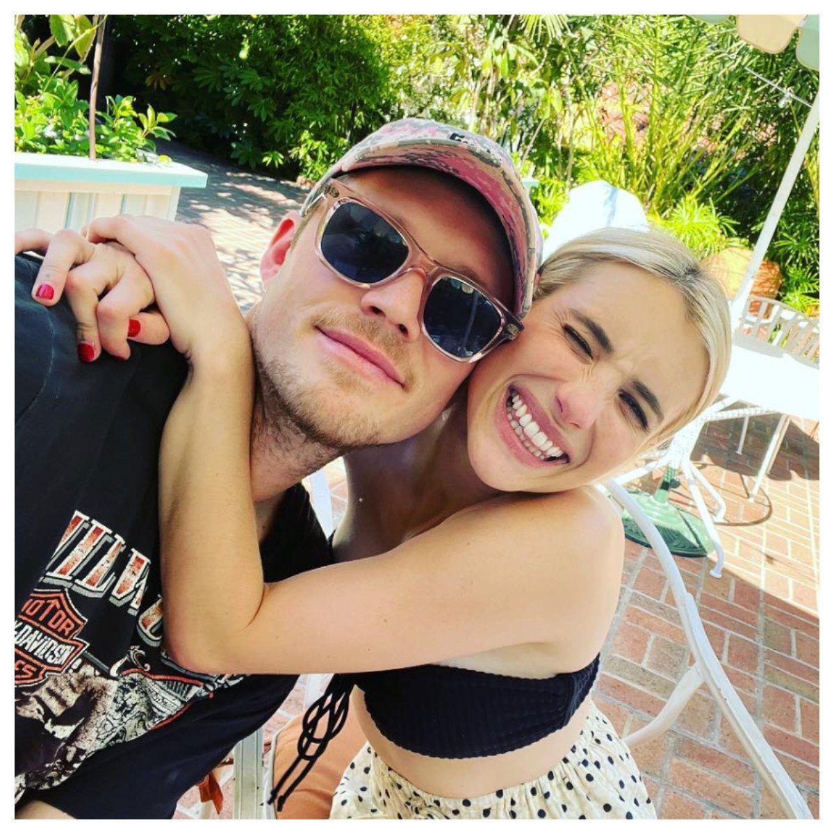 Unlike his scream queen girlfriend, Emma Roberts’ latest beau Cody John only has a few TV episodes under his belt. Photo: @emmaroberts/Instagram