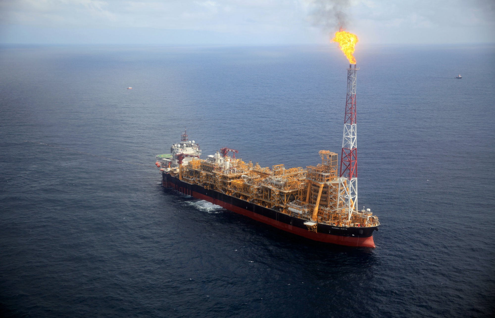 The Kaombo Norte floating oil platform in operation off the coast of Angola, once the world’s second-largest exporter of oil to China. Photo: Reuters