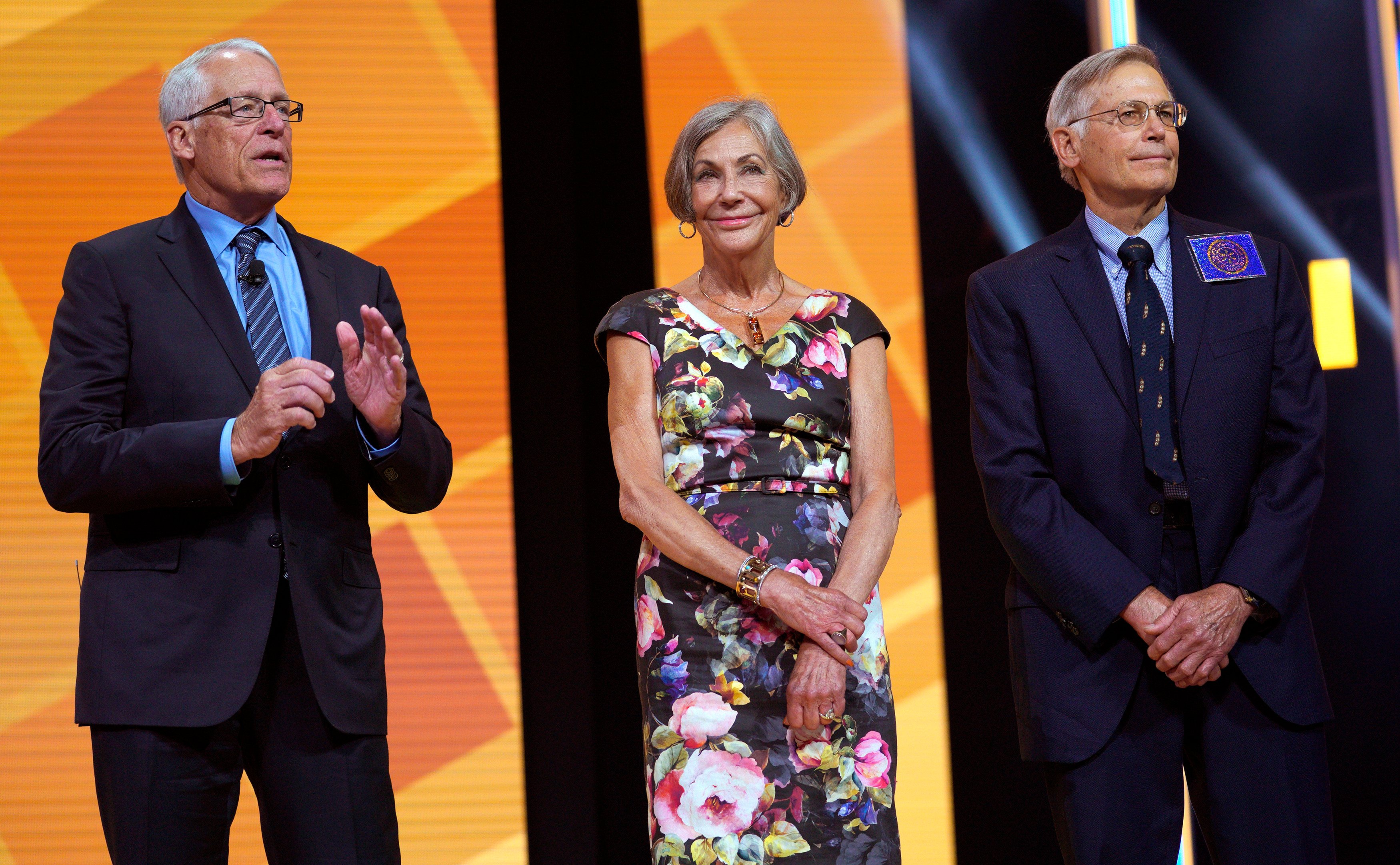 Rob, Alice and Jim Walton are all members of the enormously wealthy Walton family. Photo: Getty Images