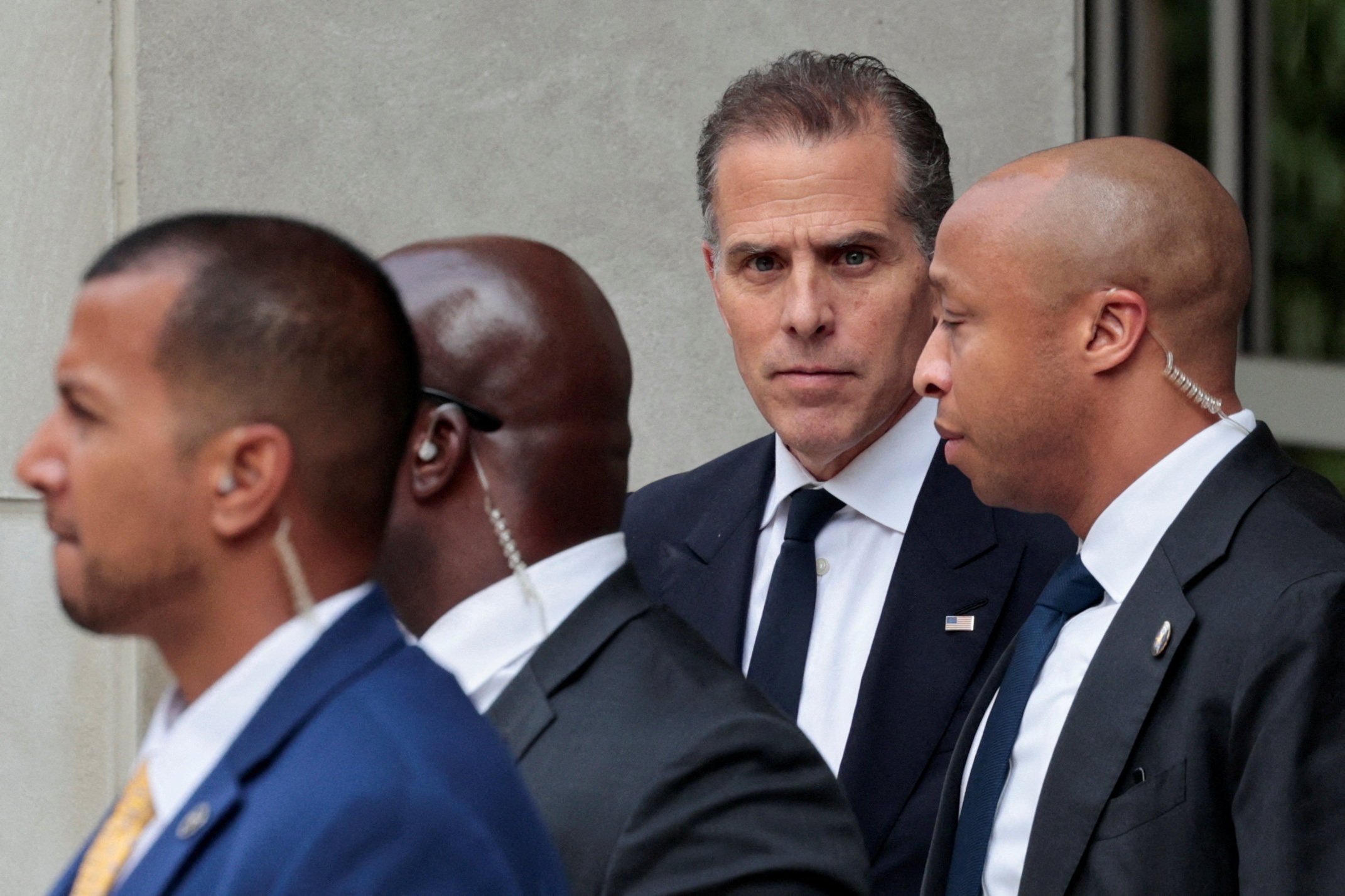 Hunter Biden outside the federal court in Wilmington, Delaware. Photo: Reuters