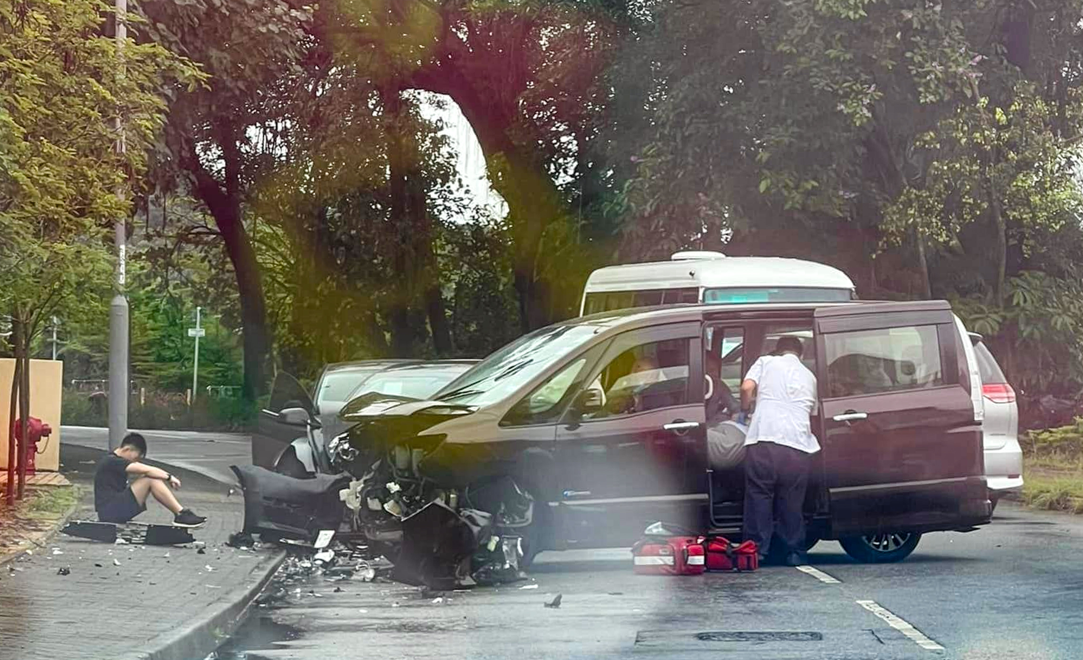 An elderly woman was killed in an accident in Tai Po on Sunday. Photo: Facebook/Andrew Kwok SY