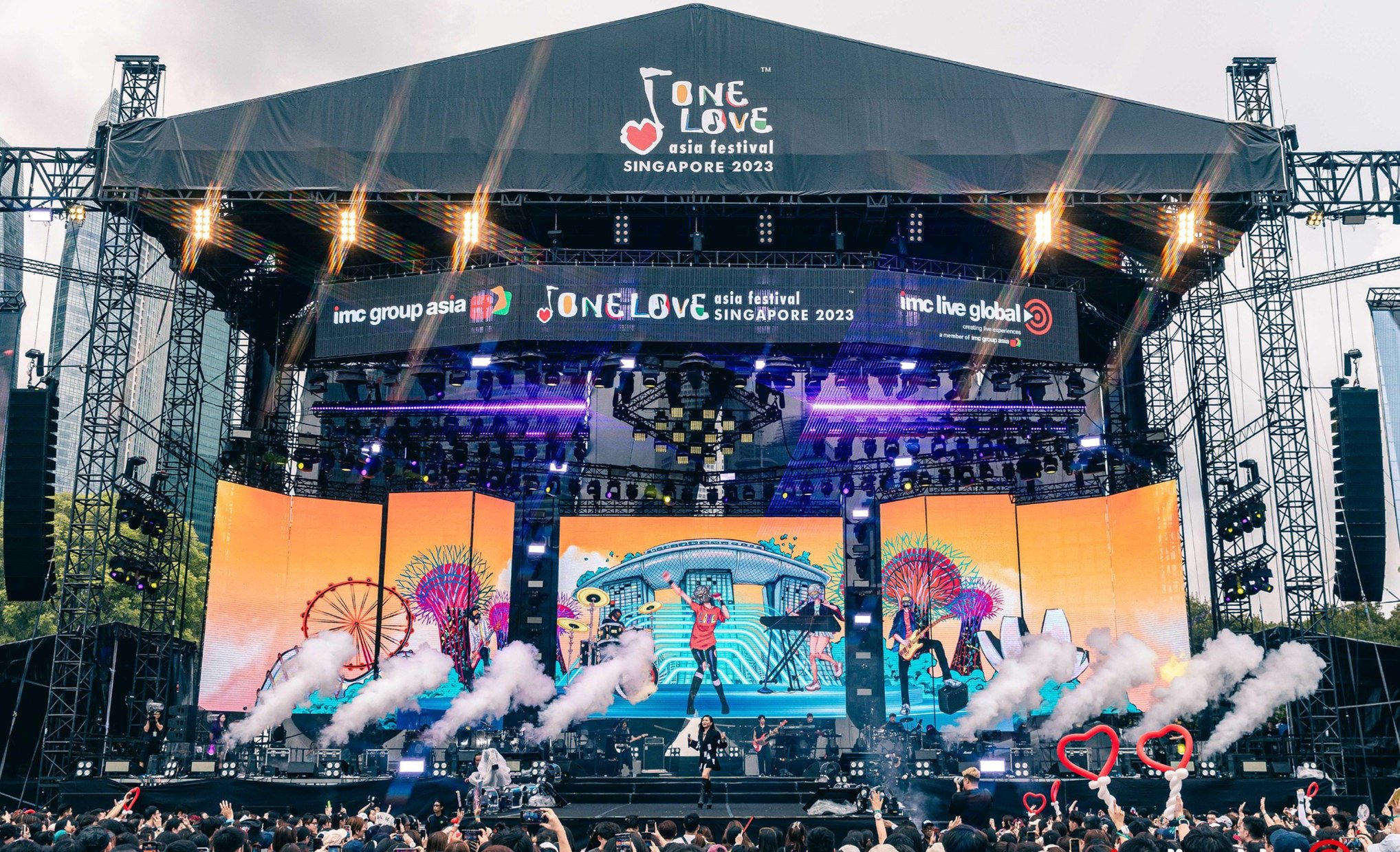 The One Love Asia Festival in Singapore in 2023. The organiser of the Hong Kong event has said it will absorb millions in extra costs. Photo: Facebook/One Love Asia Festival