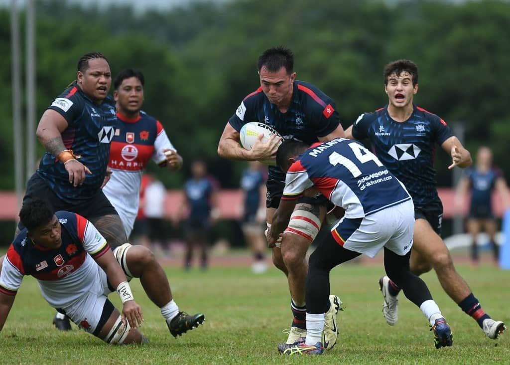 Hong Kong ran in 10 unanswered converted tries in stormy Malaysia. Photo: Asia Rugby