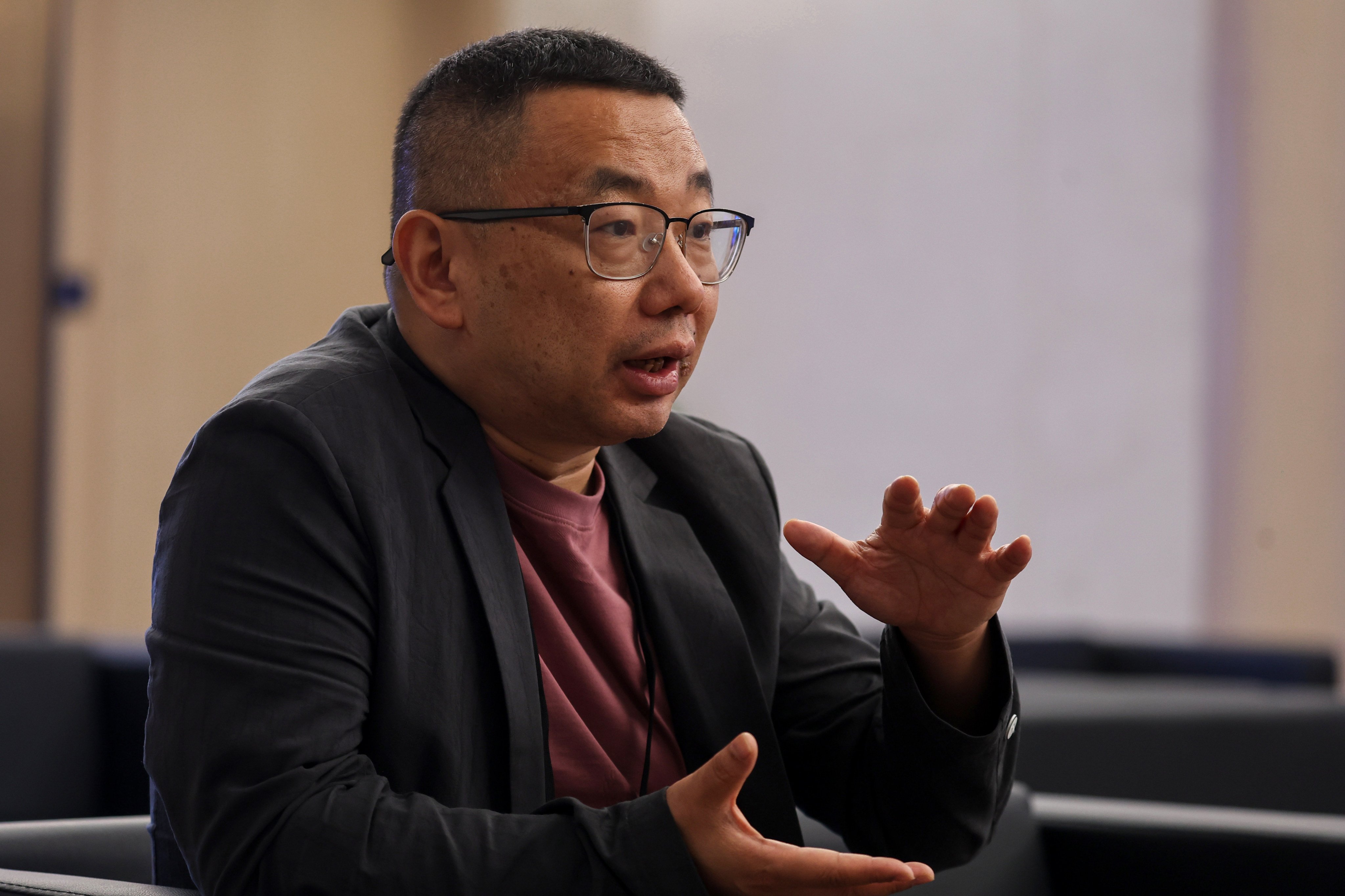Wu Yanan, founder, chairman and CEO of Surfin-Meta, speaks during the Greenwich Economic Forum in Hong Kong on June 5, 2024. Photo: Edmond So