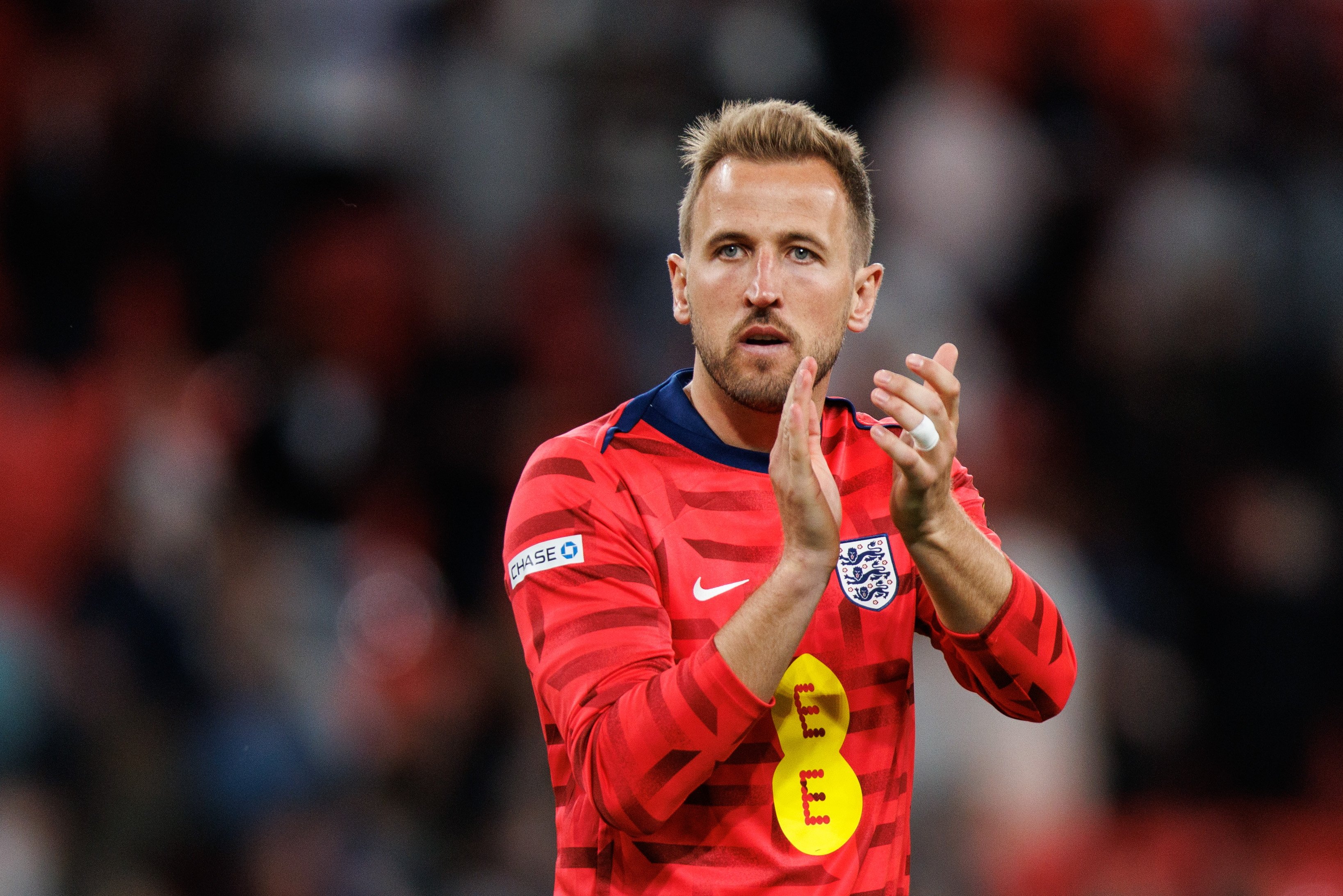 Harry Kane says everyone in the England squad “has earned the right to be here”. Photo: EPA