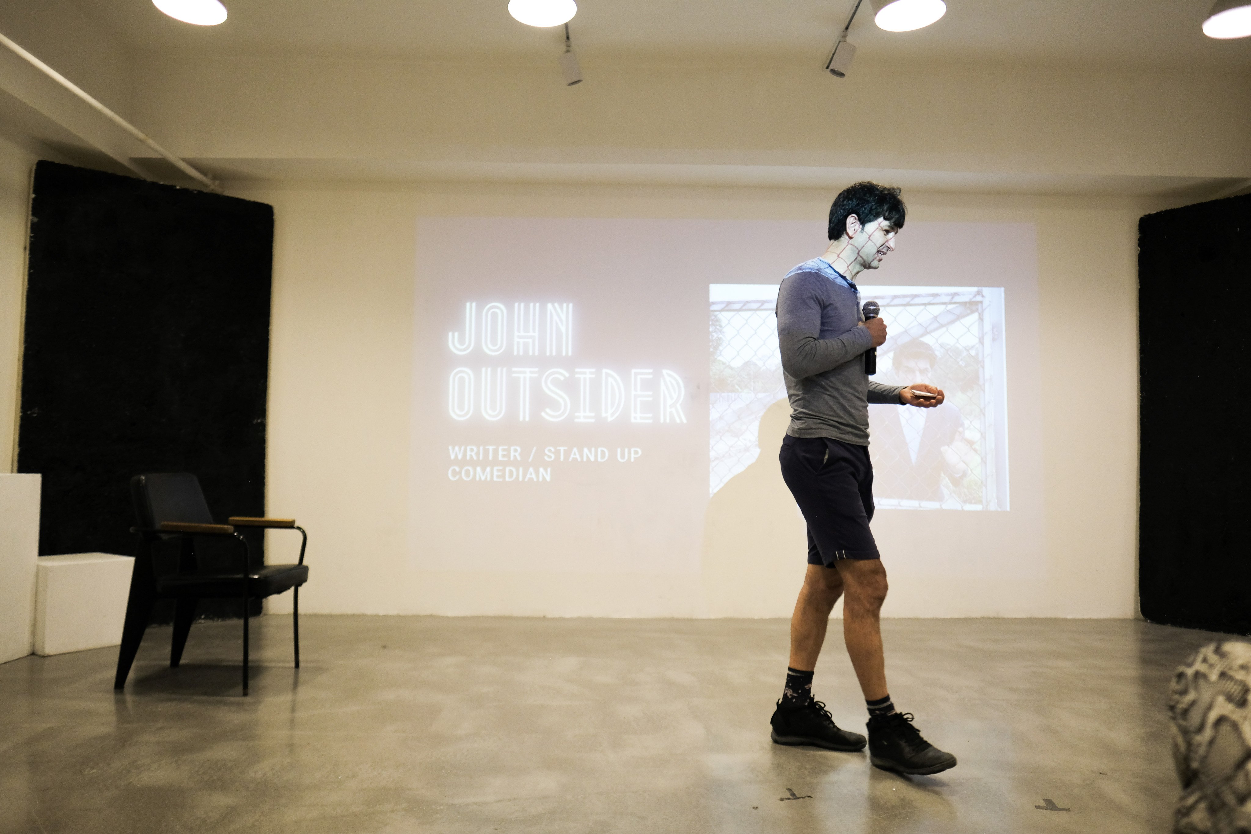 Misplaced Words Of A Displaced Man is a collection of poems by asylum seeker John Outsider that will be launched at open mic poetry night held as part of Refugee Week Hong Kong. Photo: Phoebe So

