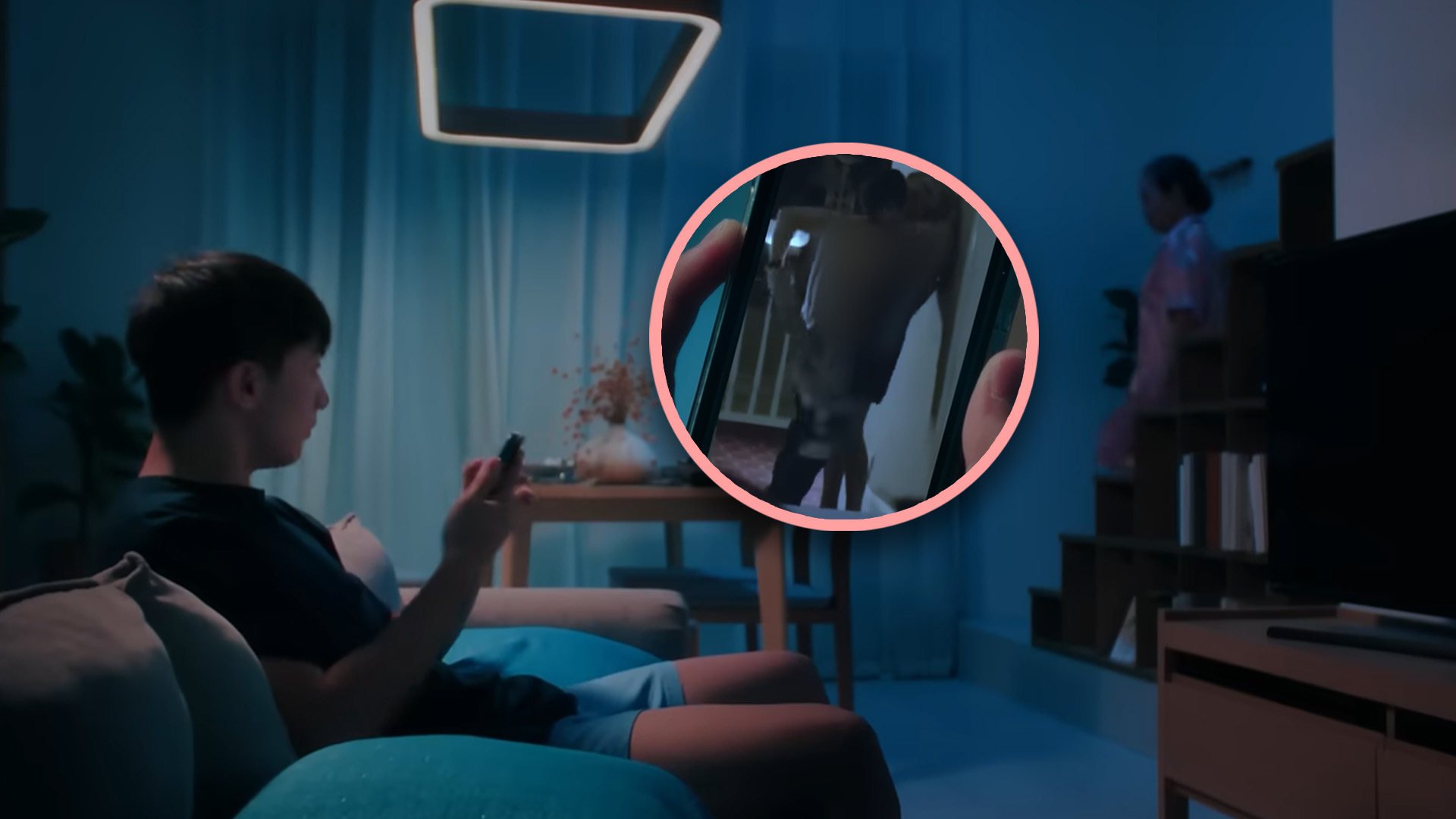 A Singapore telecoms firm has stoked controversy with an advert in which a mother respects her son’s right to watch pornography. Photo: SCMP composite/YouTube