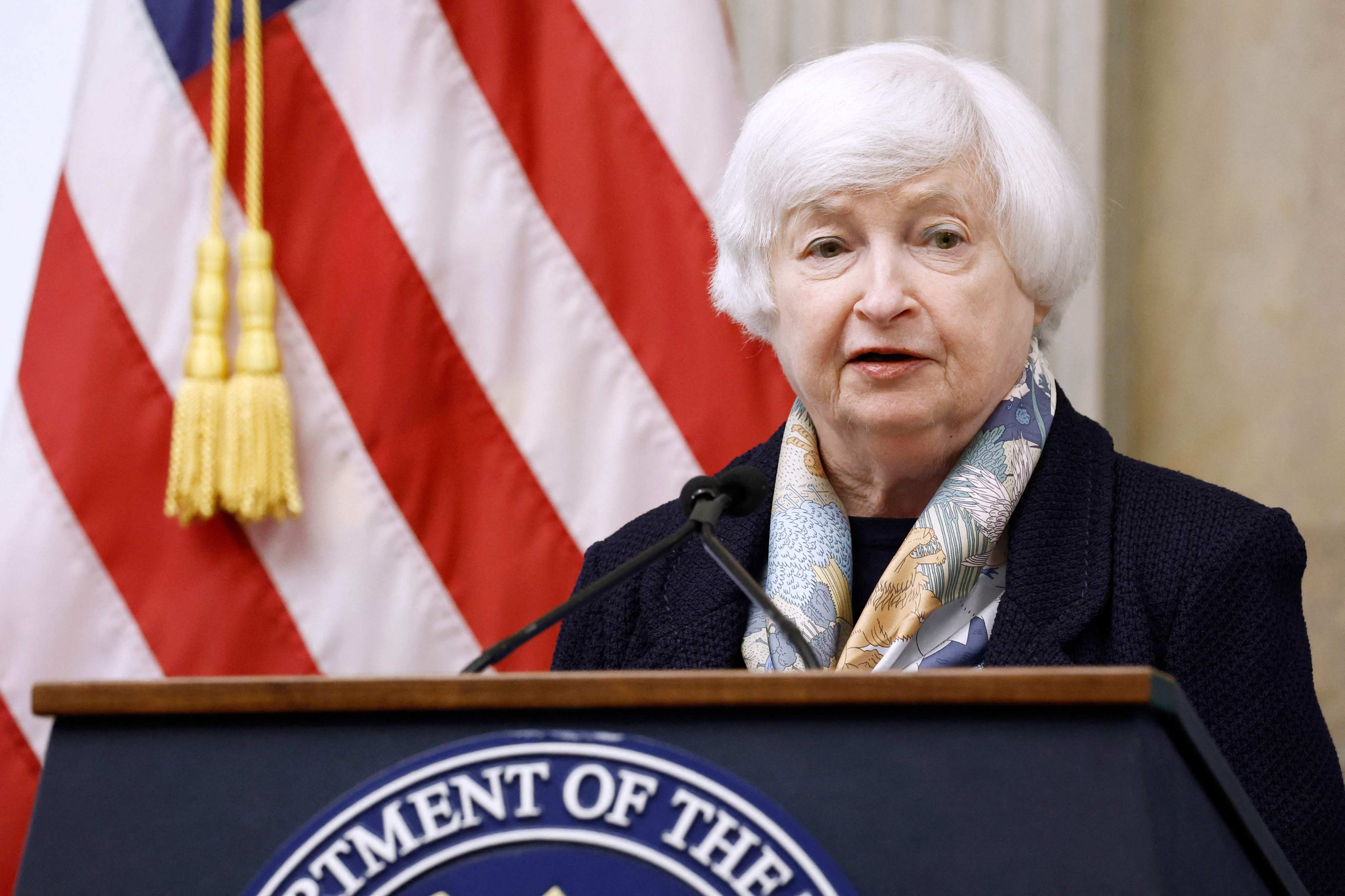 US Treasury Secretary Janet Yellen has announced a new wave of Ukraine sanctions that include targets in Hong Kong and mainland China. Photo: Getty Images via AFP