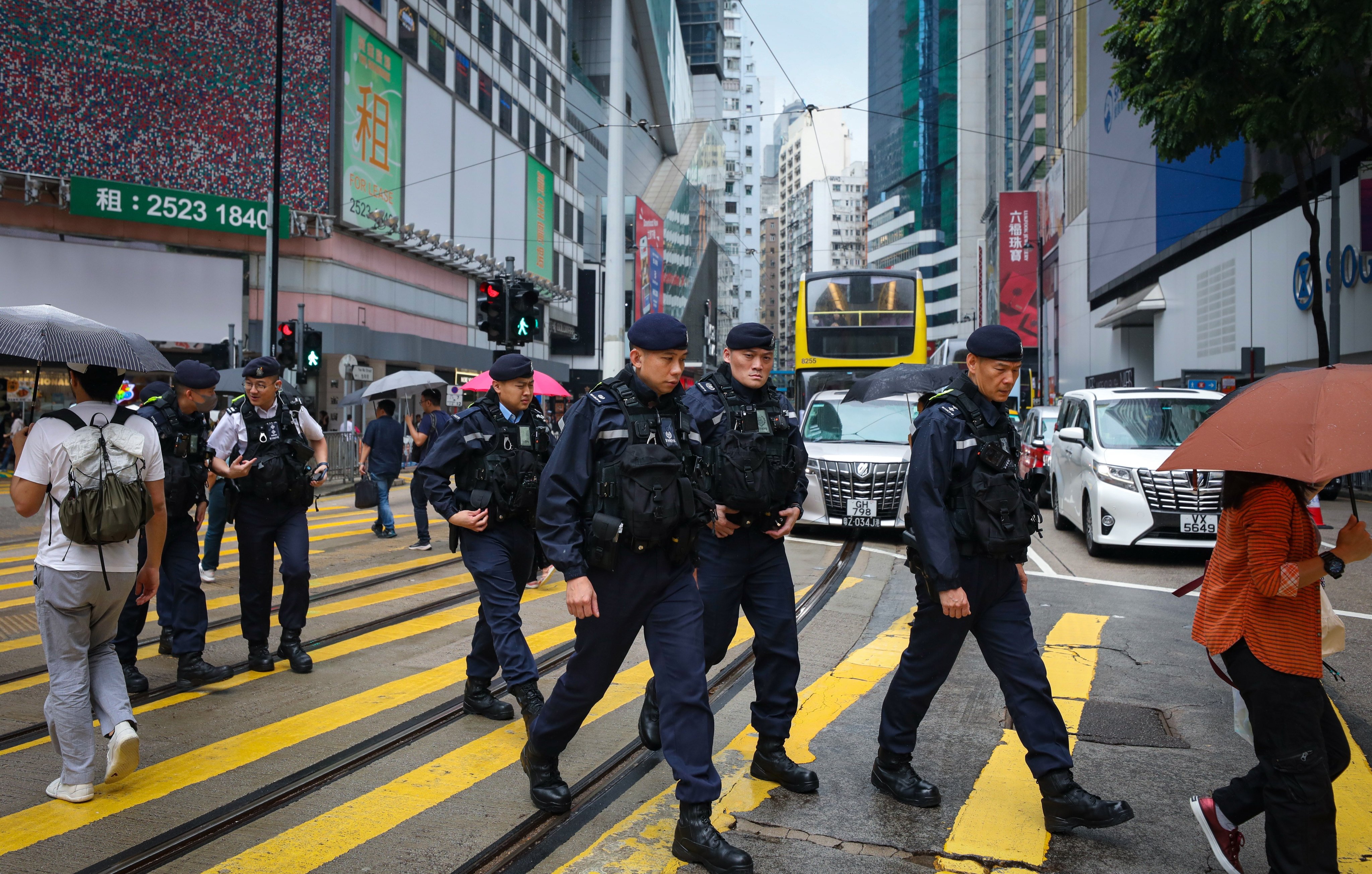 Several Taiwanese tourists have recounted their experiences of being randomly stopped or searched by Hong Kong police in the city. Photo: Xiaomei Chen