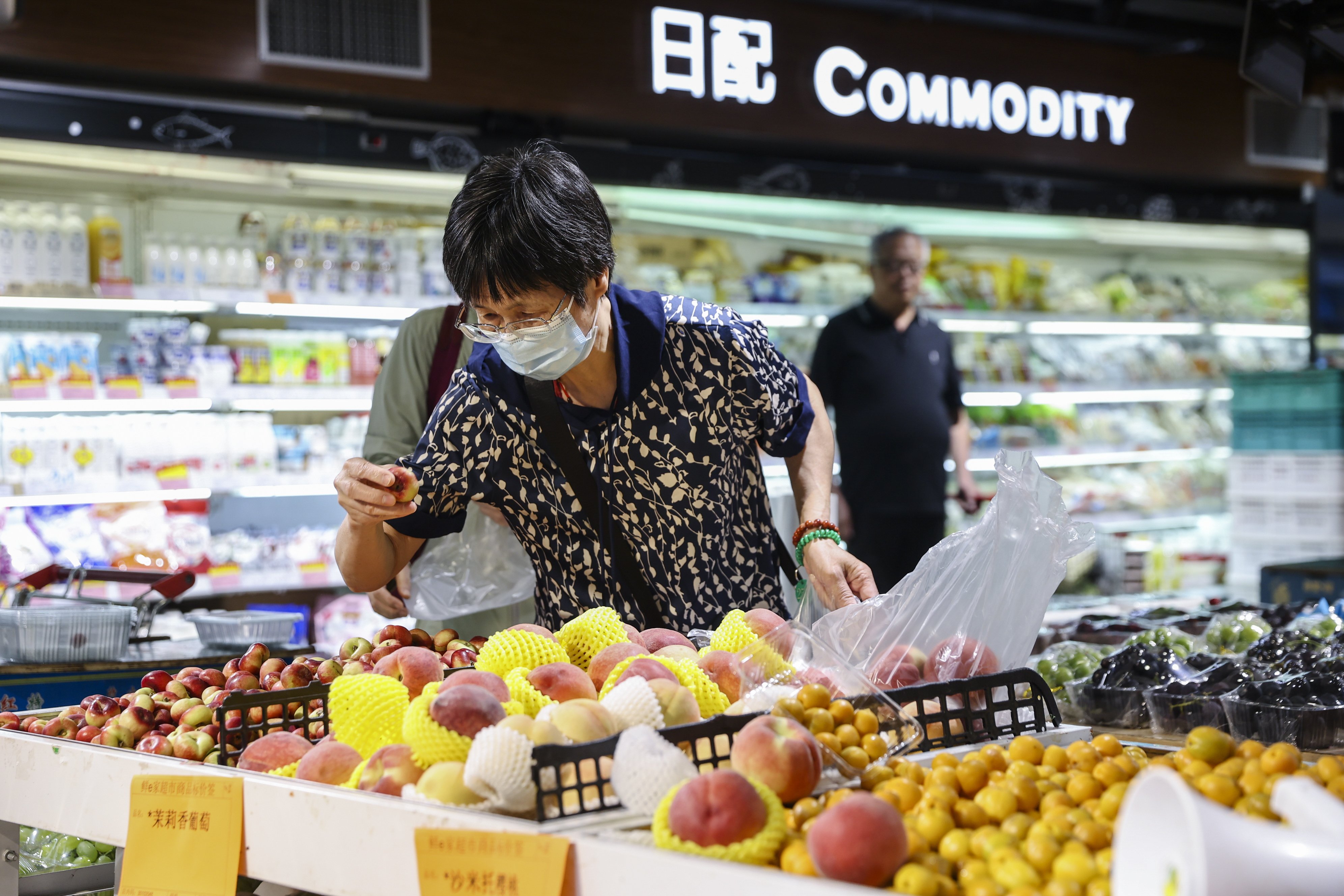 China’s core inflation, which excludes volatile food and energy prices, grew 0.6 per cent year on year in May. Photo: EPA
