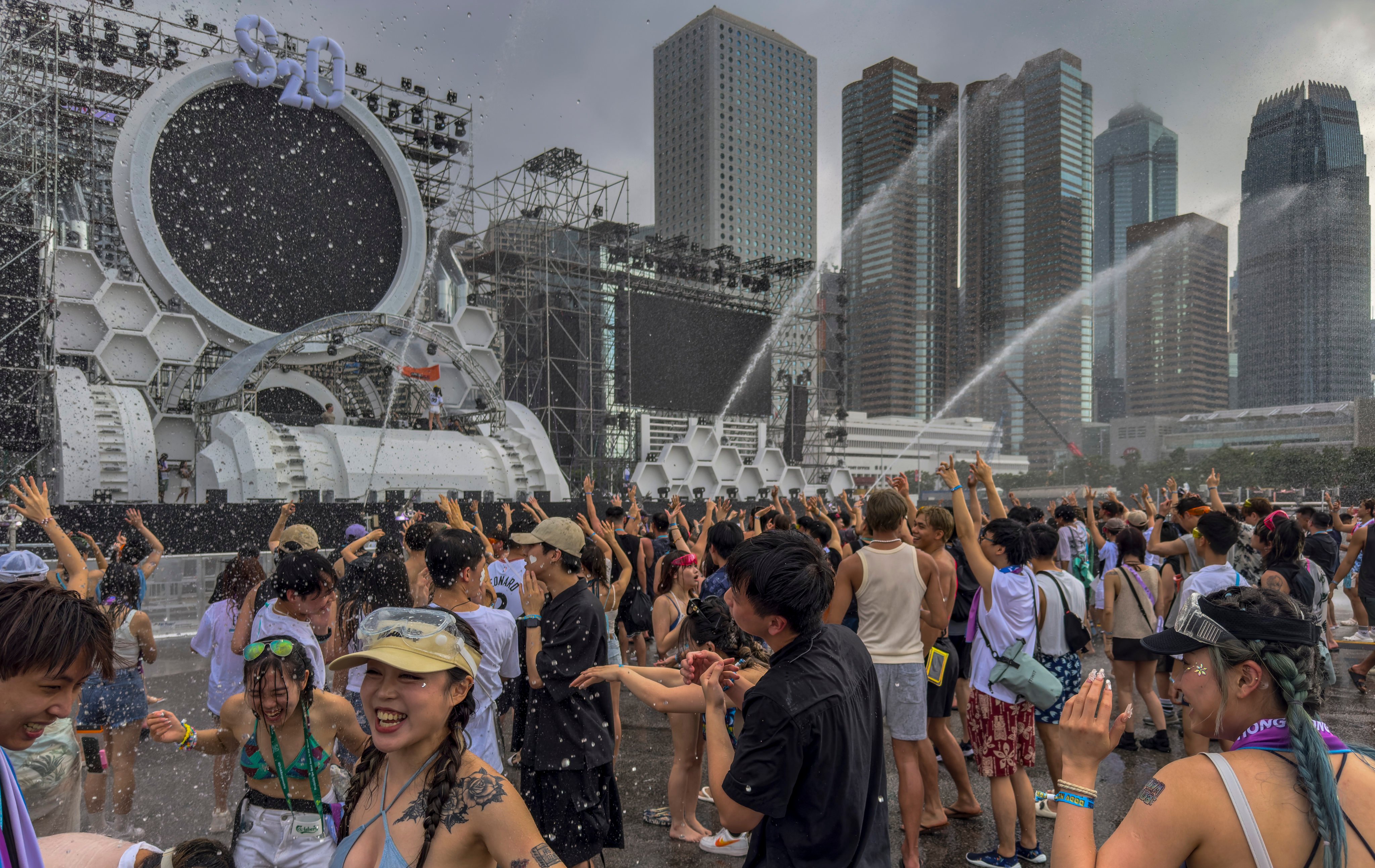 Hong Kong environmental authorities received noise complaints about the S2O Hong Kong Songkran Music Festival held in Central on Saturday and Sunday. Photo: Eugene Lee