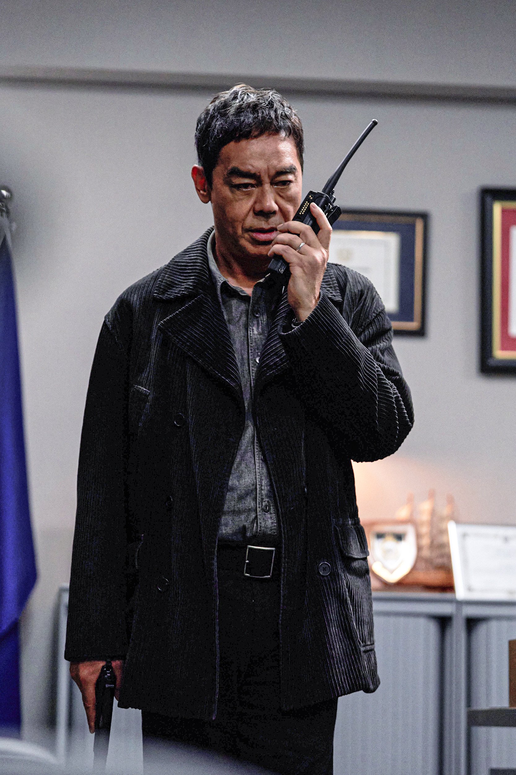Lau Ching-wan as police inspector Cheuk Man-wai in a still from Crisis Negotiators.