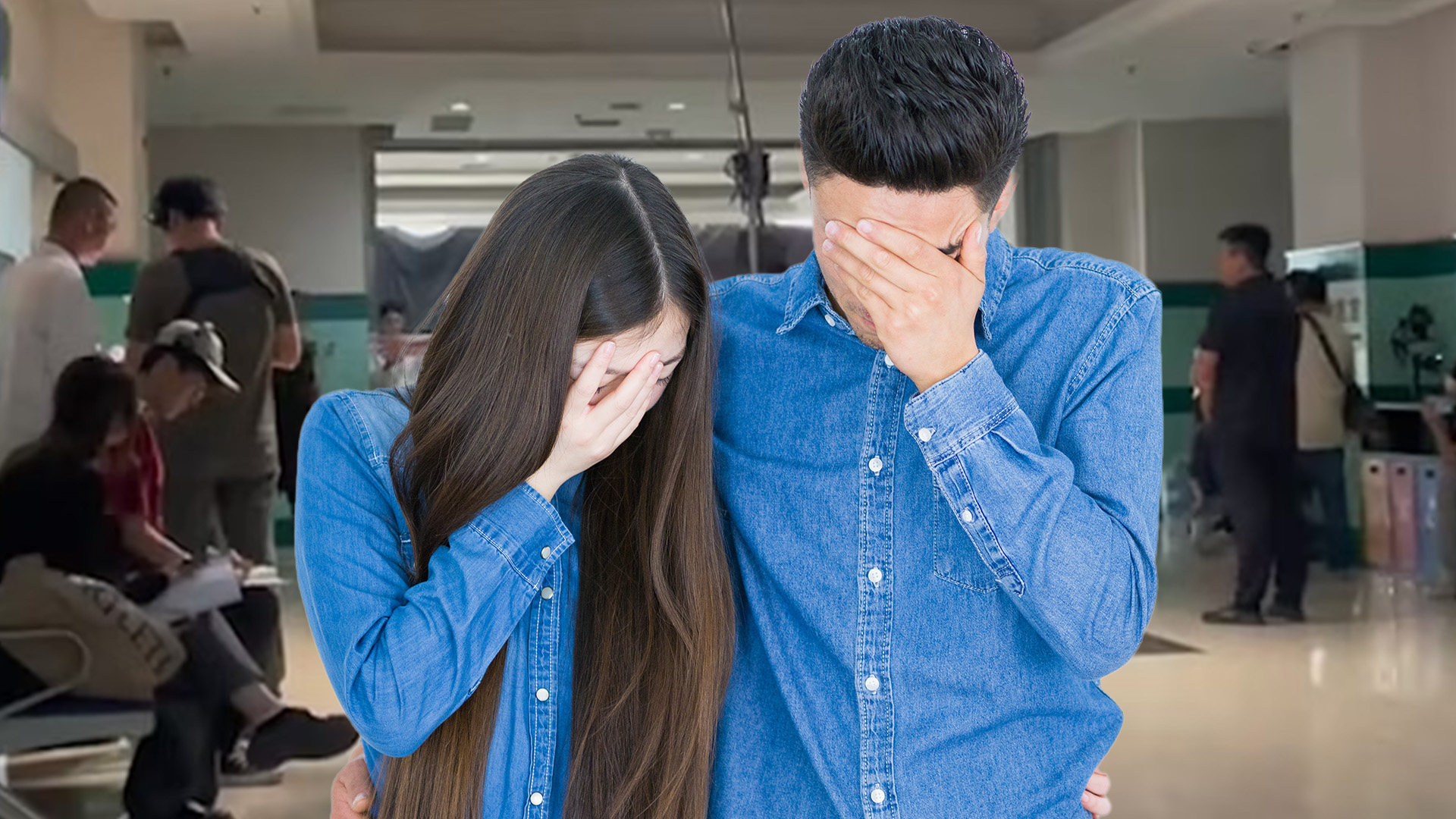 The filming occurred roughly 15 metres away from the intensive care unit, Yu recalled that his sister was weeping nearby, and the film crew advised her to “cry more softly. Photo: SCMP composite/Shutterstock/QQ.com