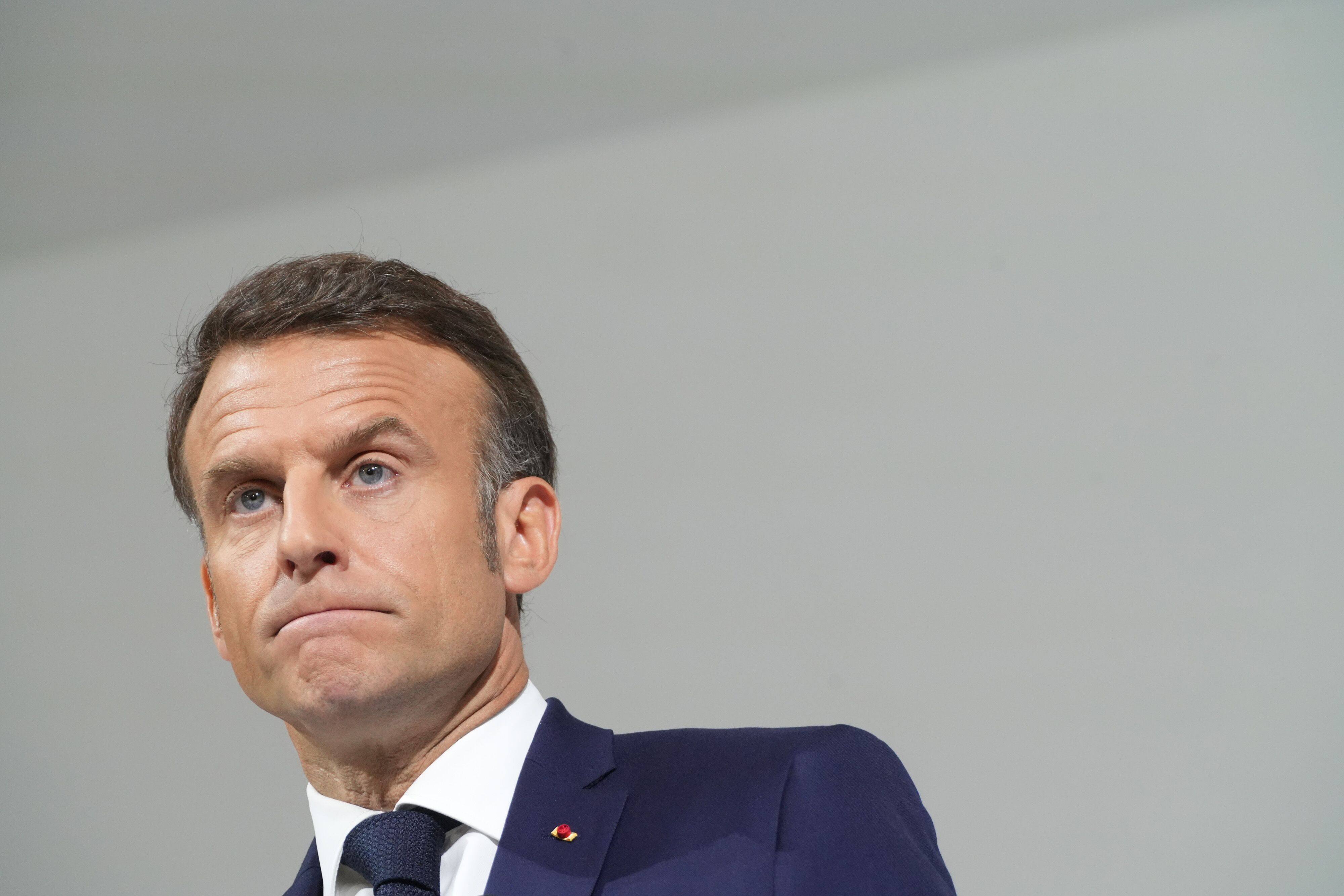 Emmanuel Macron, France’s president, said he won’t resign if his party suffers a poor result in the snap parliamentary election he called on Sunday. Photo: Bloomberg