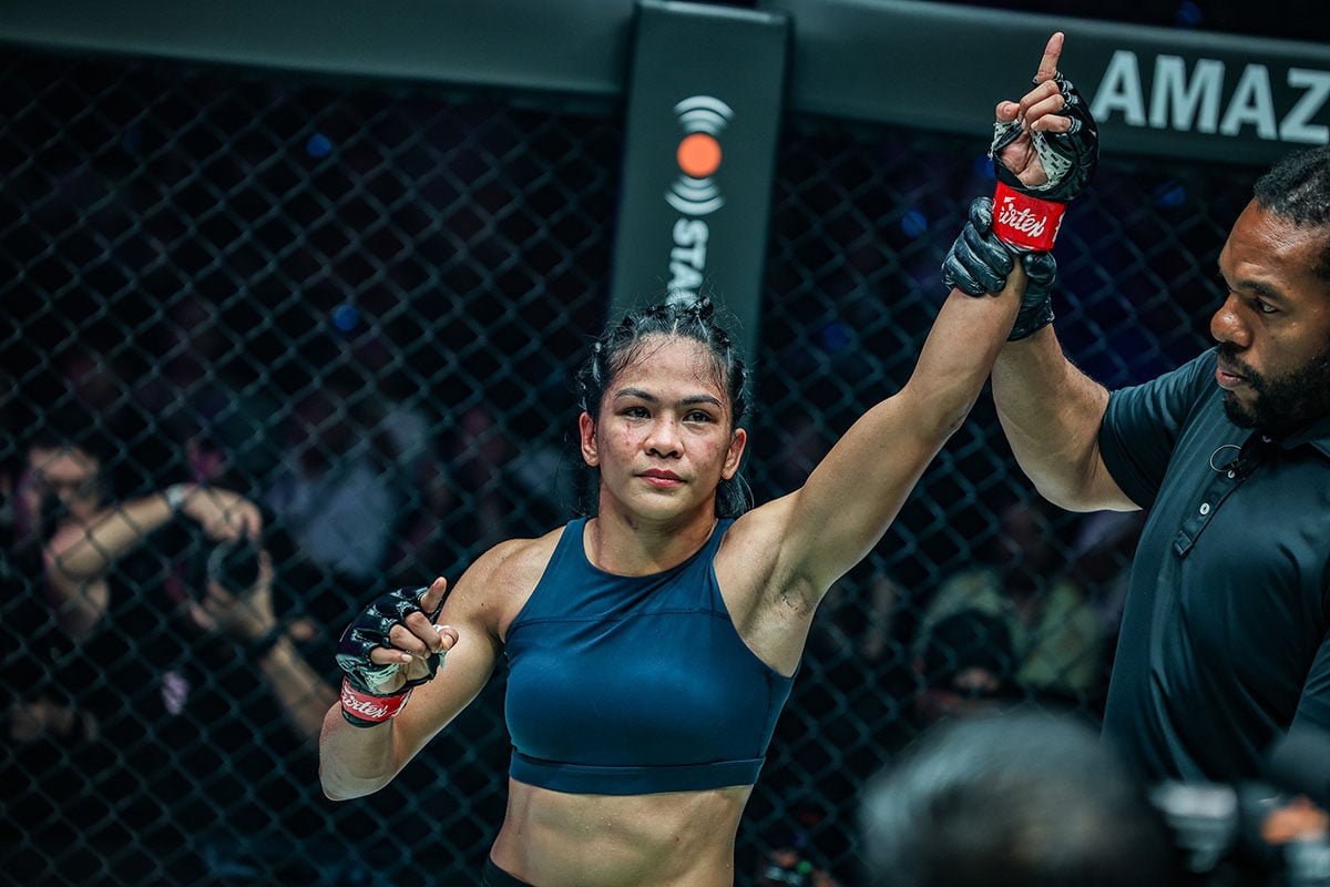Denice Zamboanga, who beat Noelle Grandjean at ONE 167 on Saturday, has been waiting five years for a title fight. Photo: ONE Championship