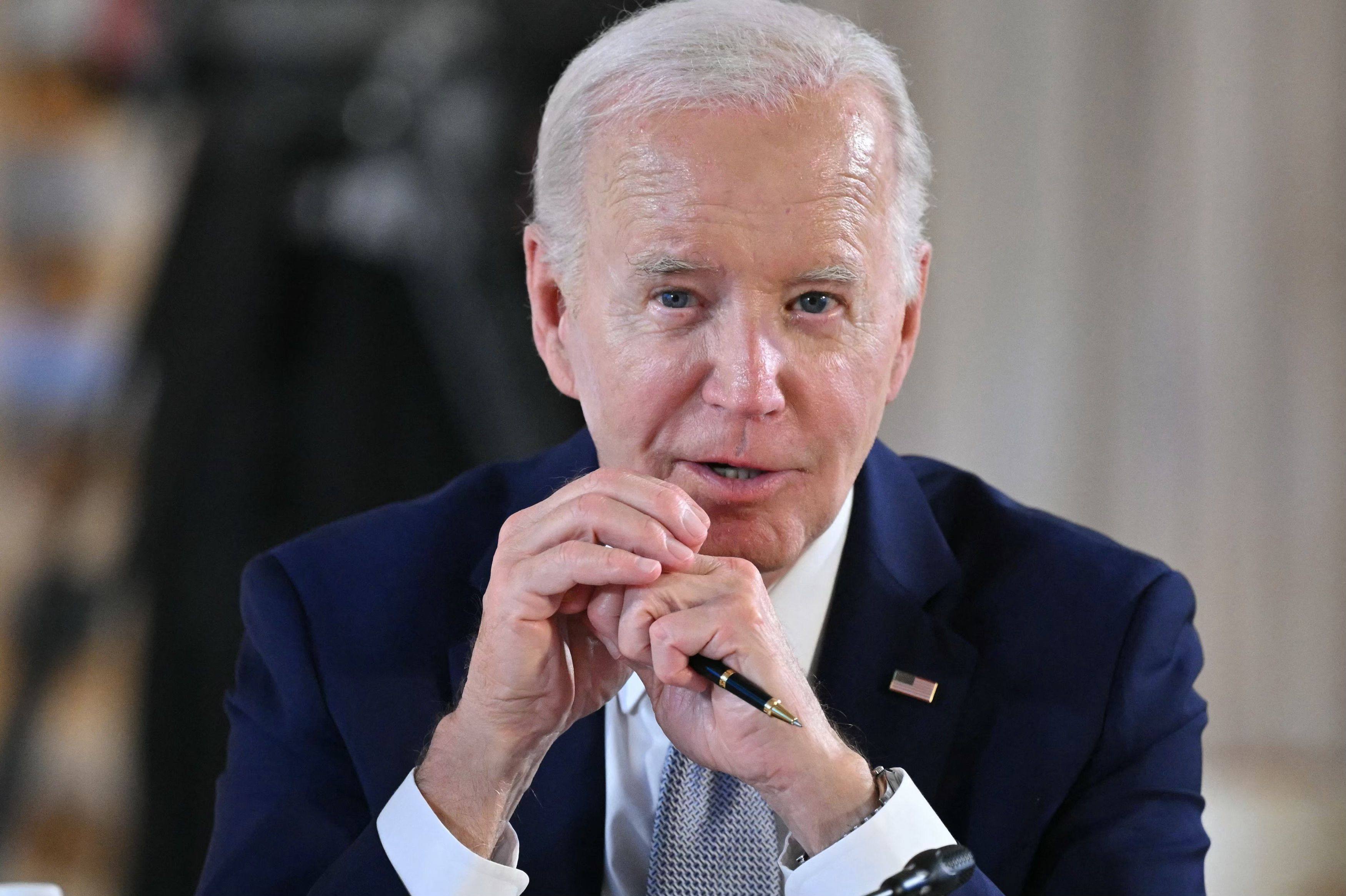US President Joe Biden in Italy for the G7 summit on Thursday. Efforts to halt Russia’s war against Ukraine are top of mind at the meeting. Photo: AFP