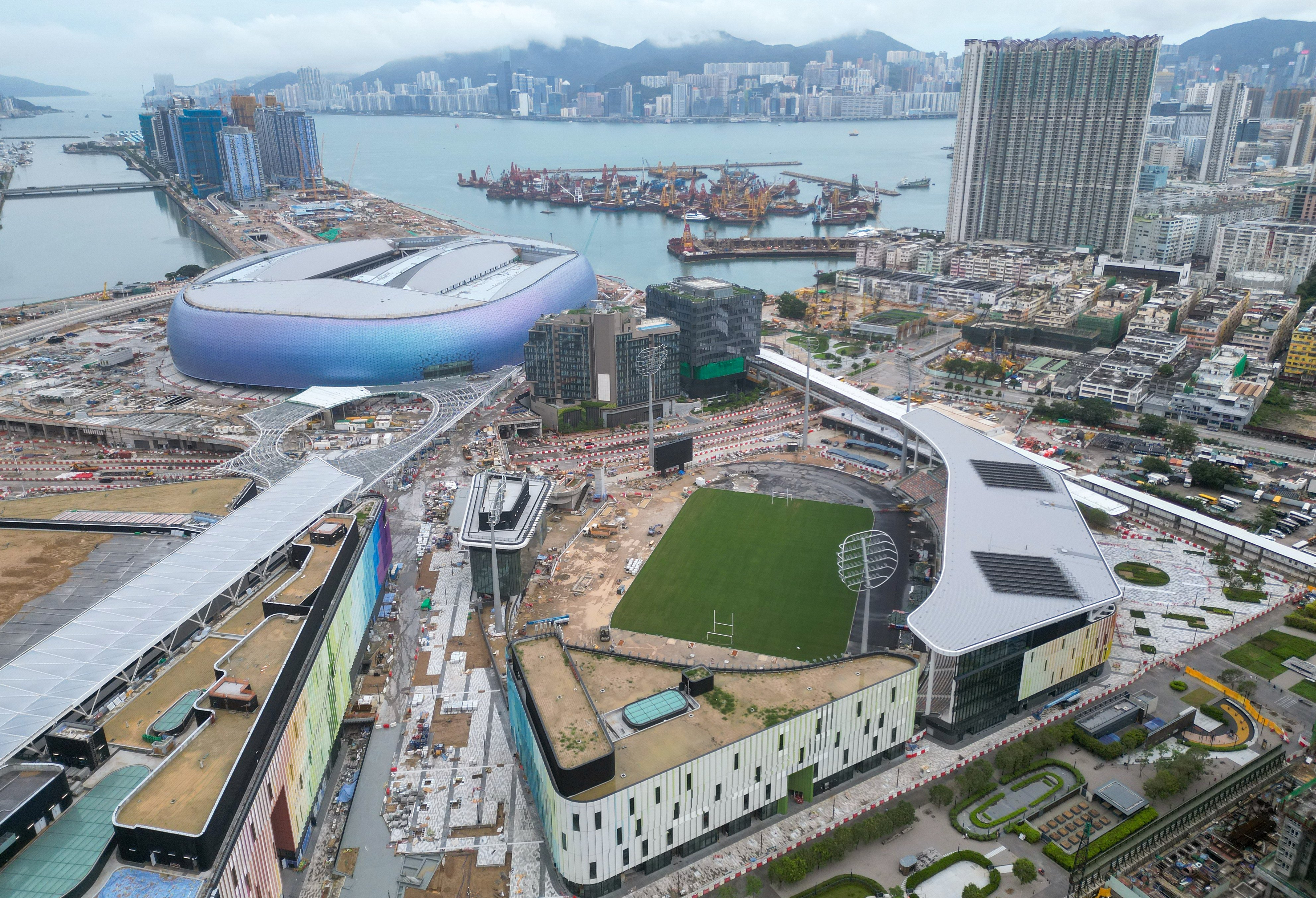 Covering 28 hectares, the park is the largest sports infrastructure project in Hong Kong’s history. Photo: Eugene Lee