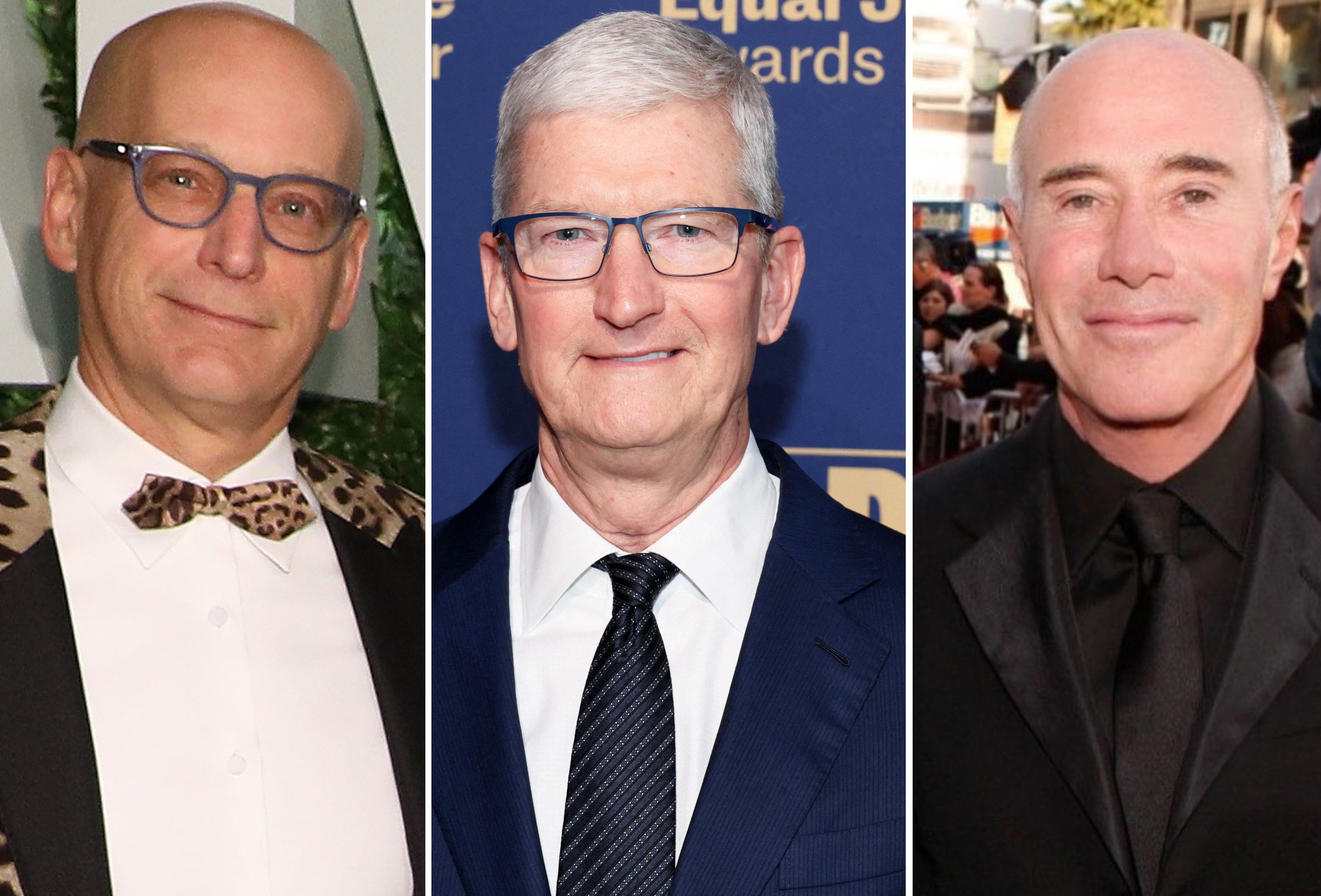 Three of the wealthiest in the LGBT community: Jon Stryker, Tim Cook and David Geffen. Photos: AFP, Getty Images,  @davidgeffen/Instagram