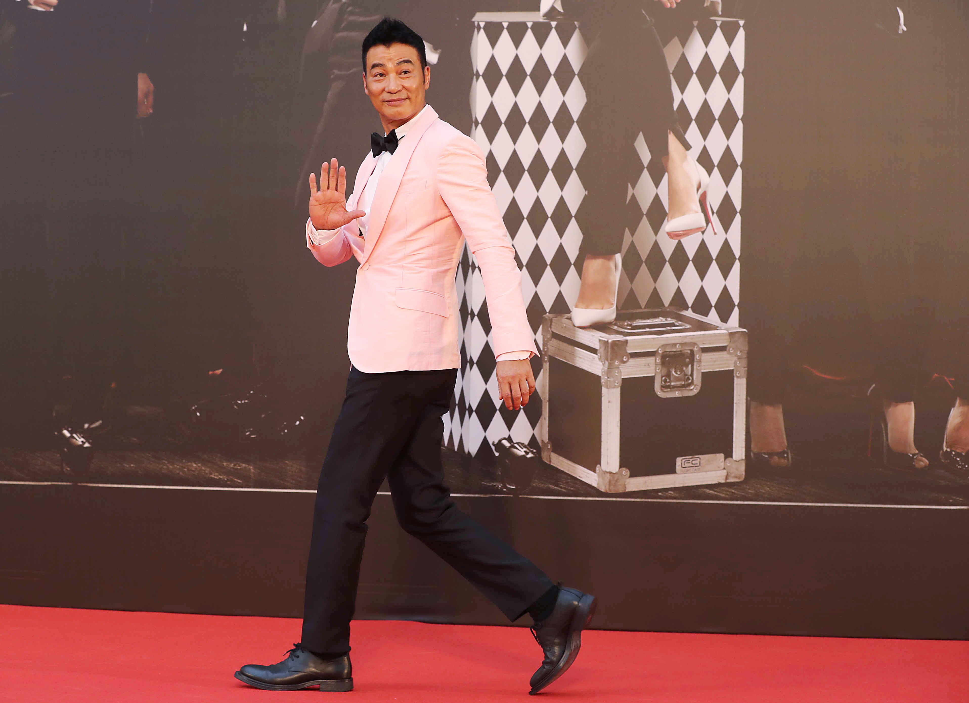 Simon Yam at the 2017 Hong Kong Film Awards presentation ceremony. Photo: Edward Wong