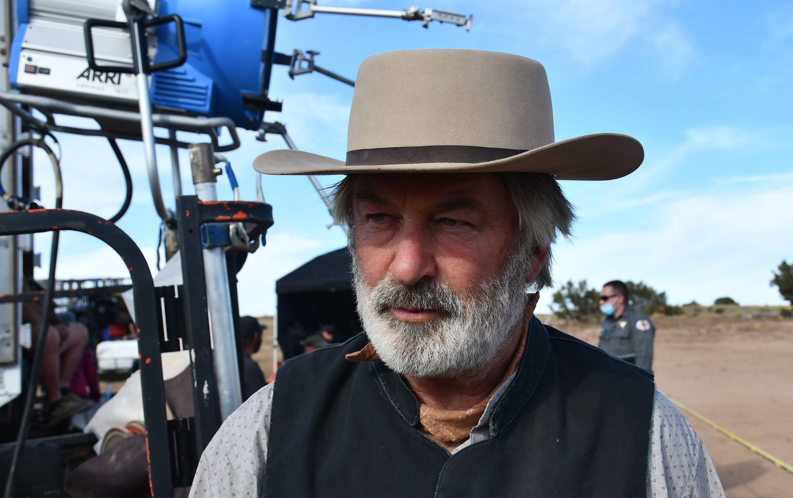 Alec Baldwin on the set of Rust in 2021. File photo: Santa Fe County Sheriff’s Office via TNS