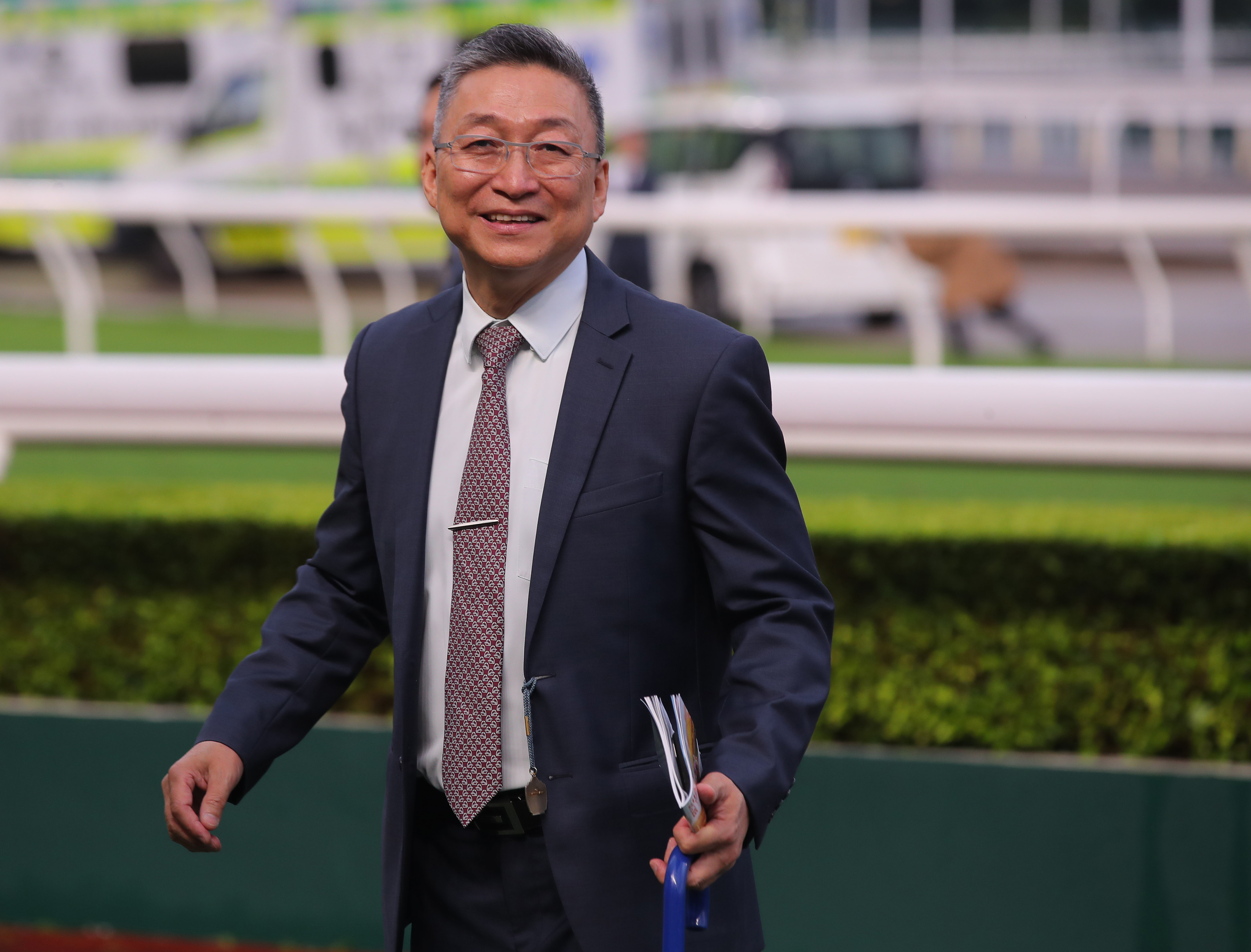 Francis Lui celebrates a double at Sha Tin on Saturday. Photos: Kenneth Chan