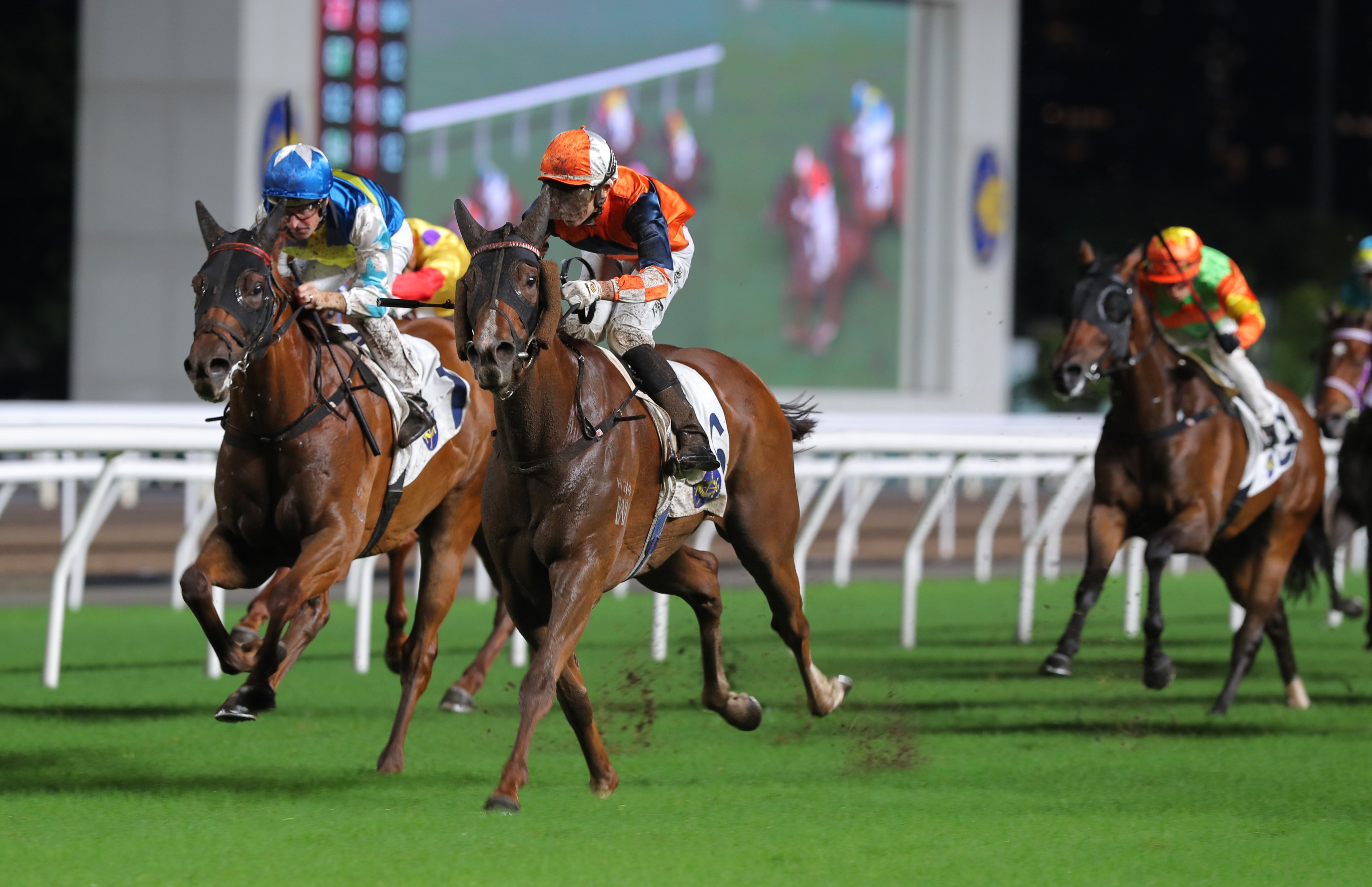 Jerry Chau guides Sunlight Power to victory at Sha Tin. Photos: Kenneth Chan
