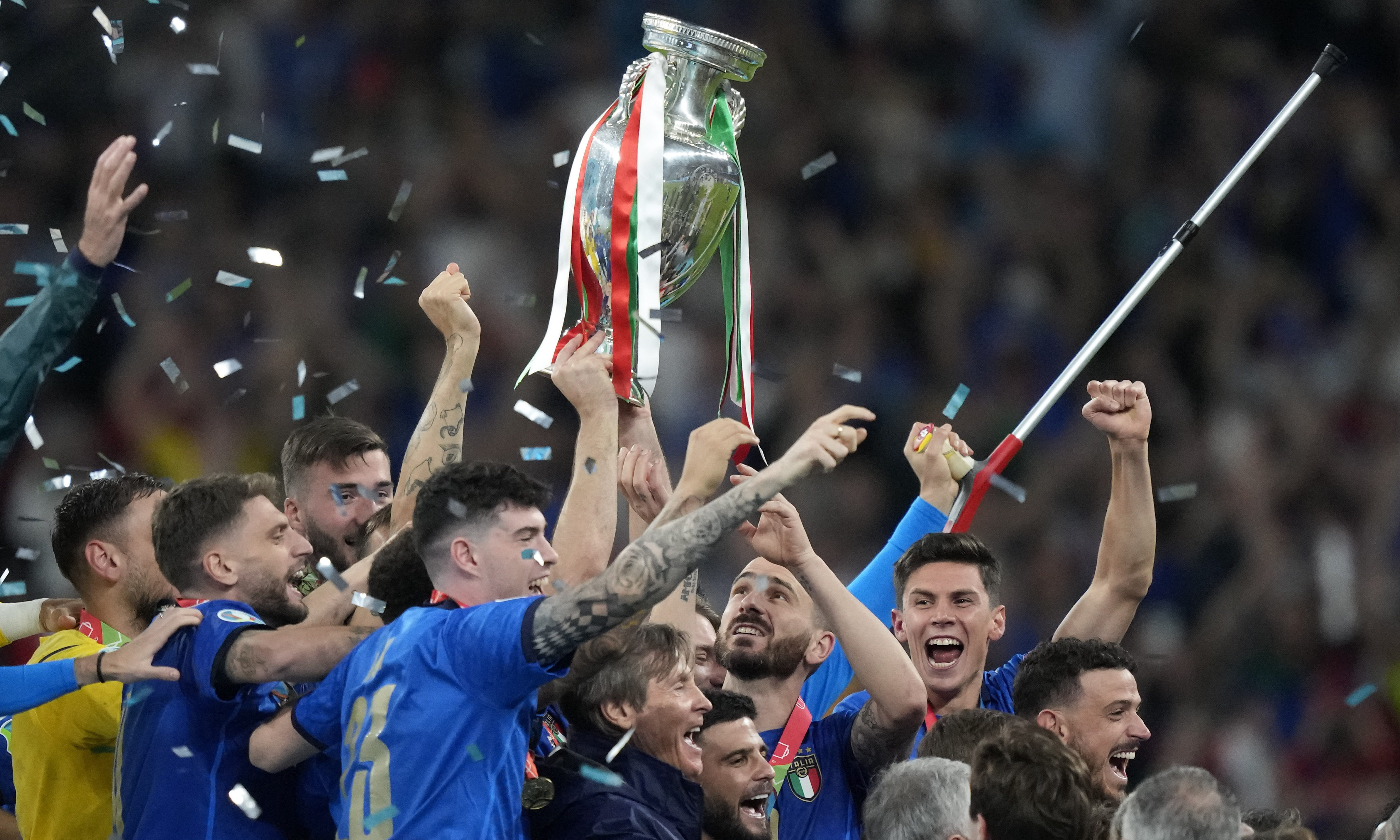 Euros holders Italy will be looking to defend the trophy they claimed three years ago. Photo: AP