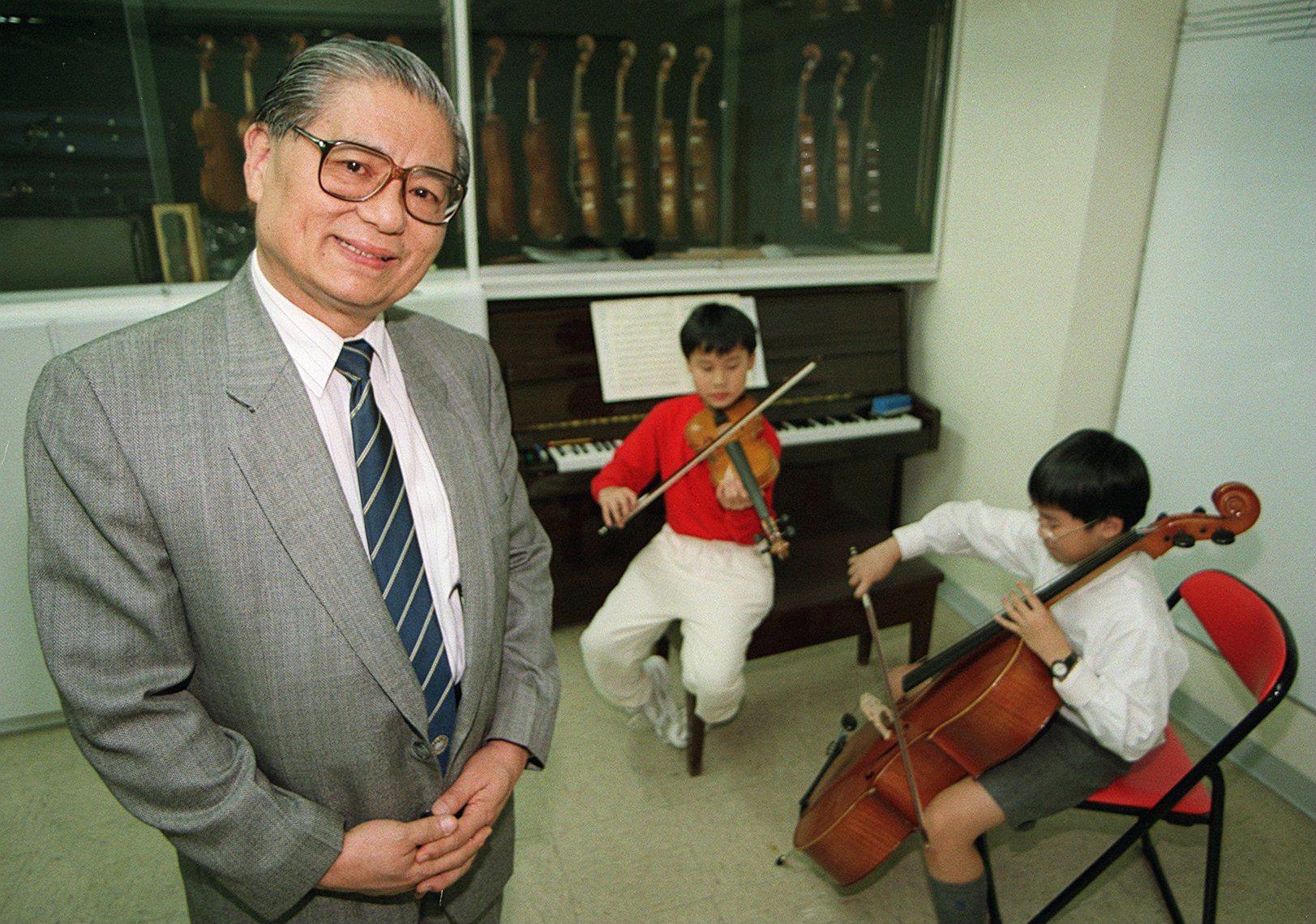 Yip Wai-hong, founder of the Hong Kong Children’s Choir and Yip’s Children’s Choir, in 1997 at the music education centre he founded. Photo: SCMP