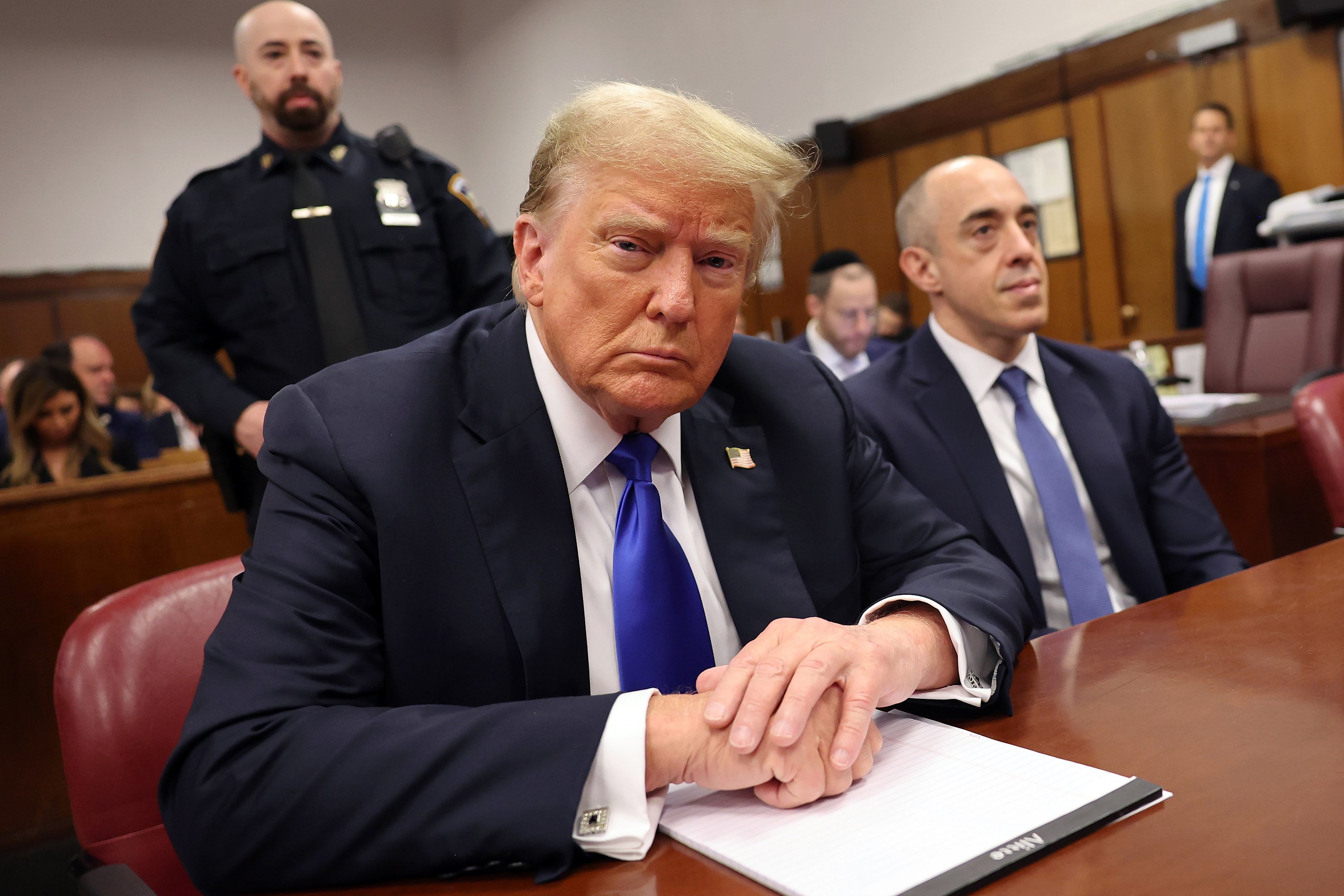 Donald Trump during his hush money trial. Photo: TNS