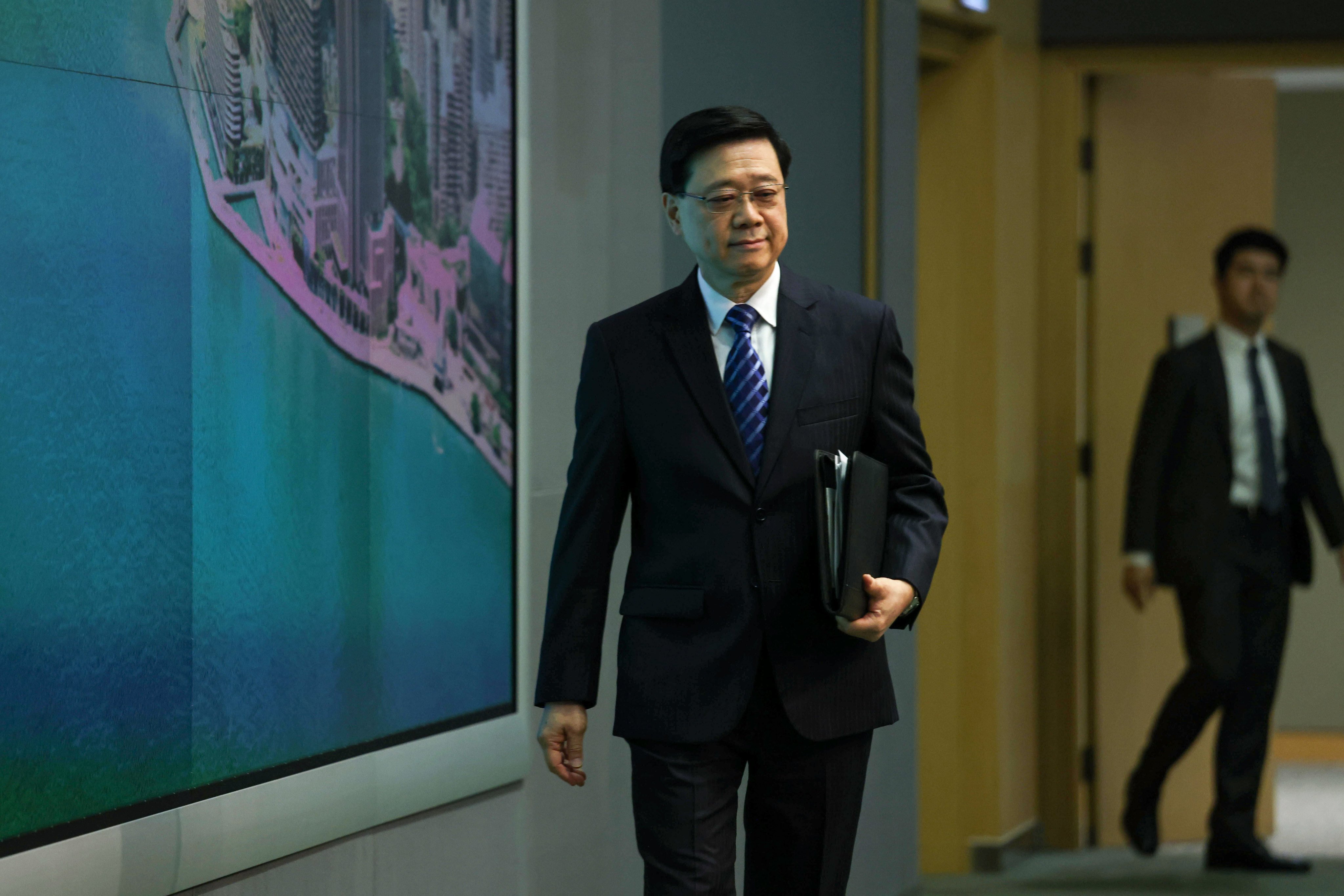 Chief Executive John Lee has called on an investigation and study group to resolve the leadership crisis in HKU by studying the facts. Photo: Yik Yeung-man
