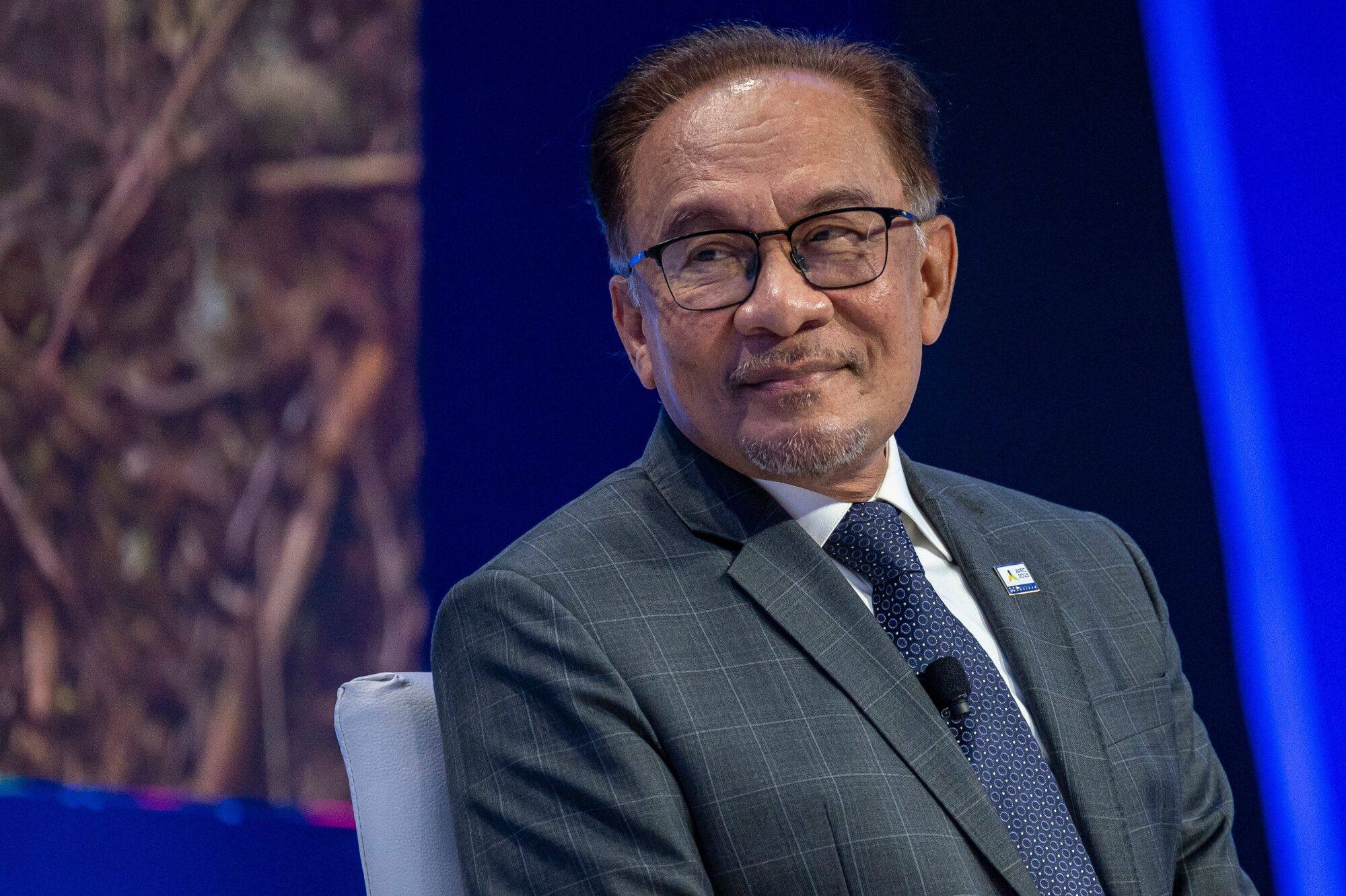 Malaysian Prime Minister Anwar Ibrahim says he’s  relieved that the world is no longer unipolar. Photo: Bloomberg