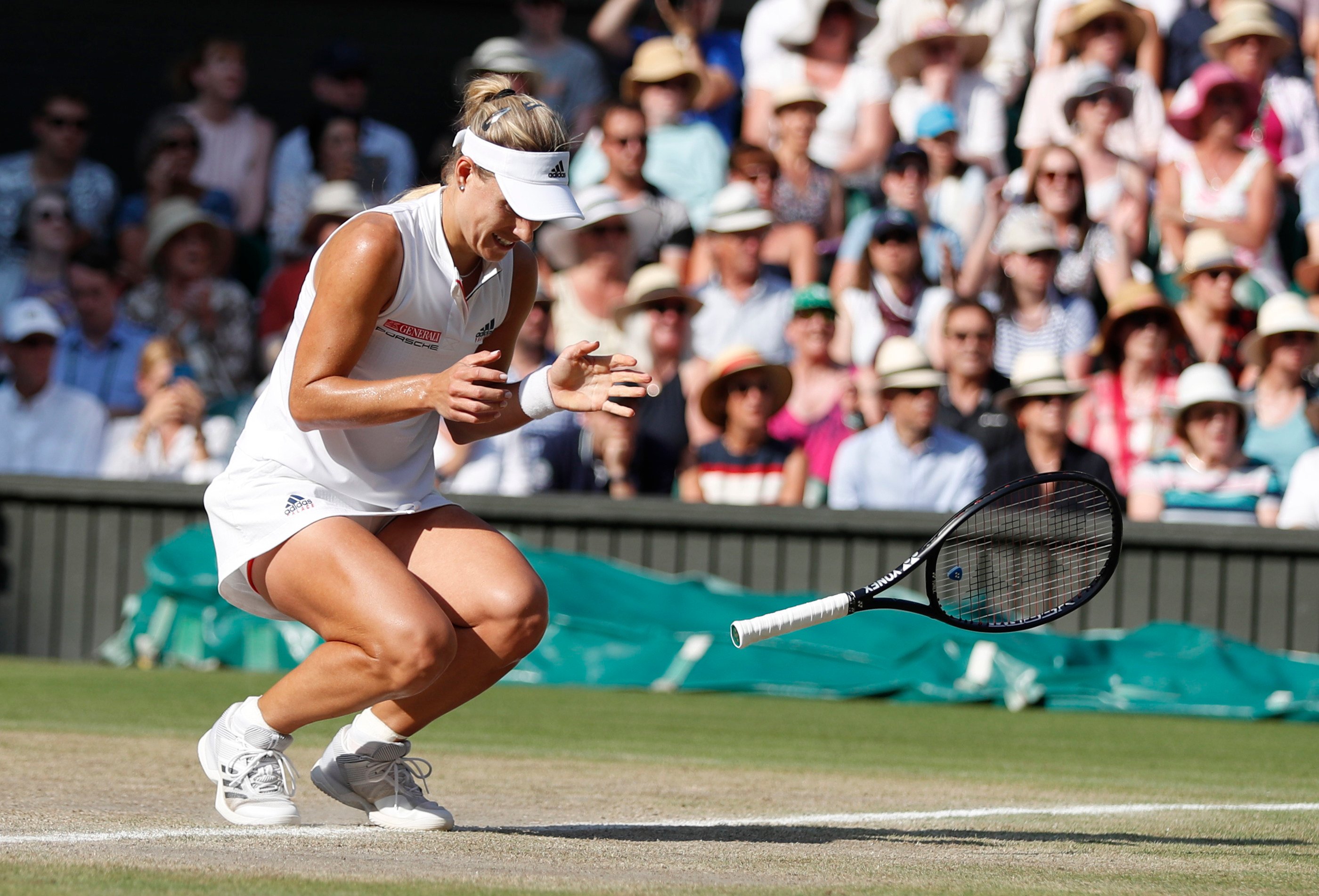 Angelique Kerber of Germany defeated Serena Williams of the US to win the Wimbledon singles title in 2018 after finishing finished runner-up in 2016. Photo: AP