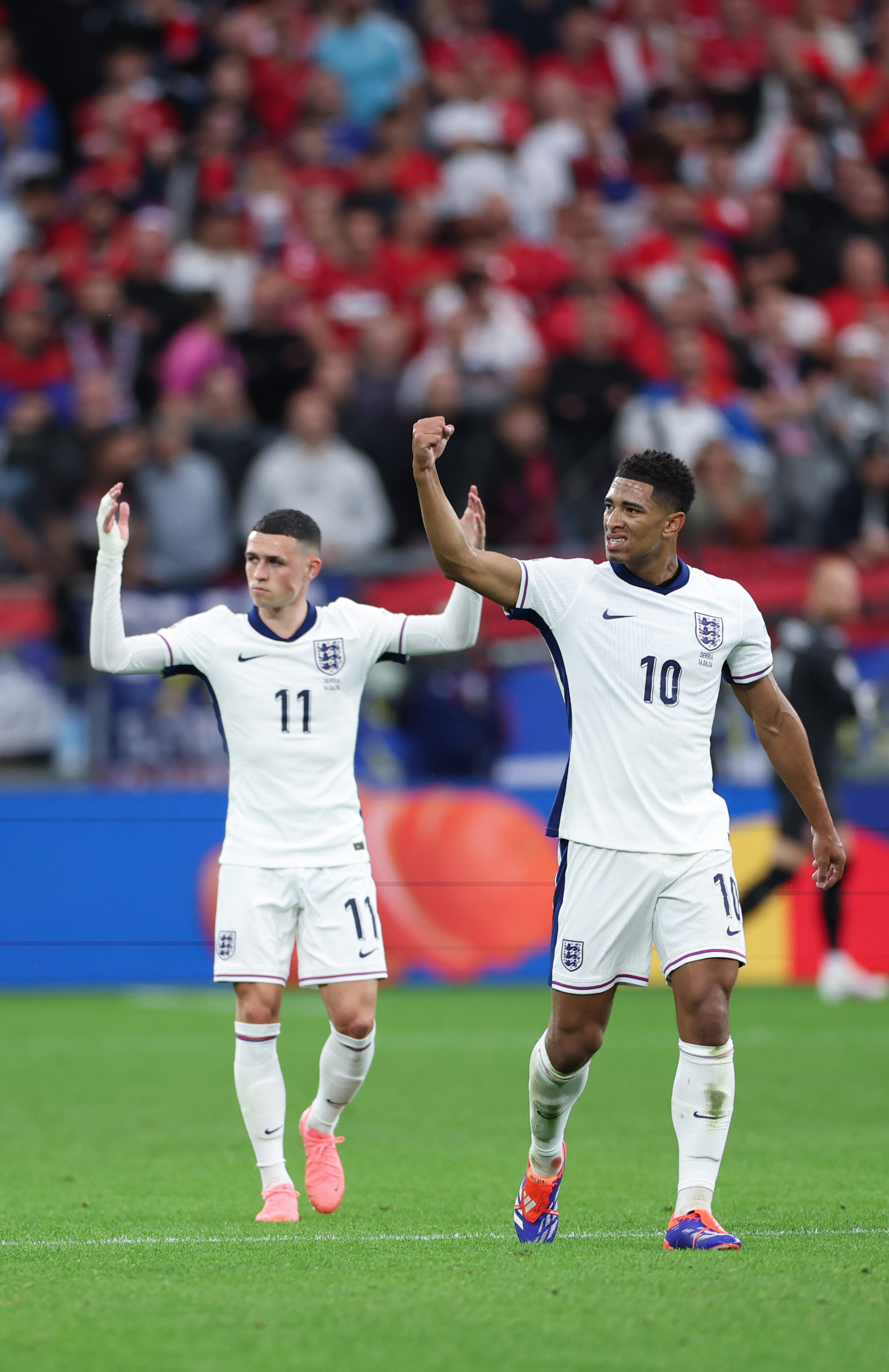 Phil Foden (left) and Jude Bellingham are both contenders for England’s No 10 position. Photo: Xinhua