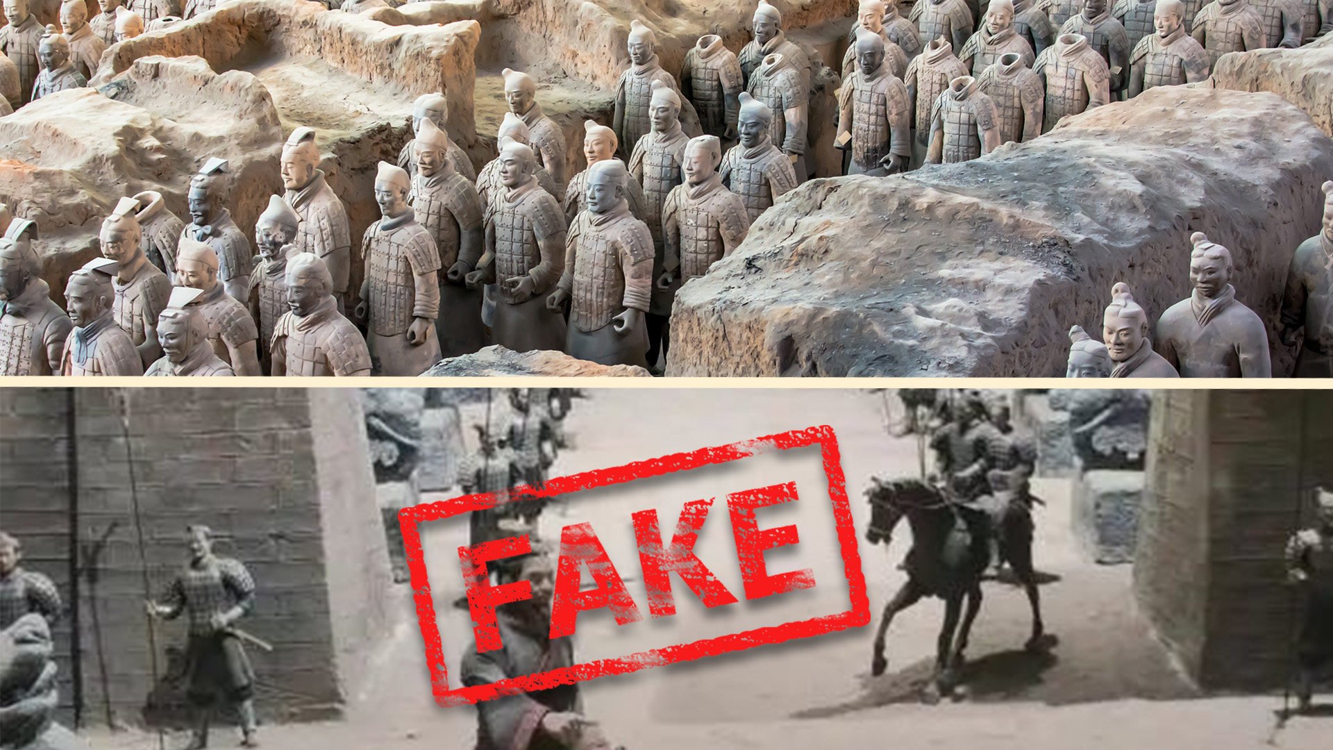 The emergence of a fake Terracotta Army site in China has sparked outrage on mainland social media. Photo: SCMP composite/Shutterstock/Weibo