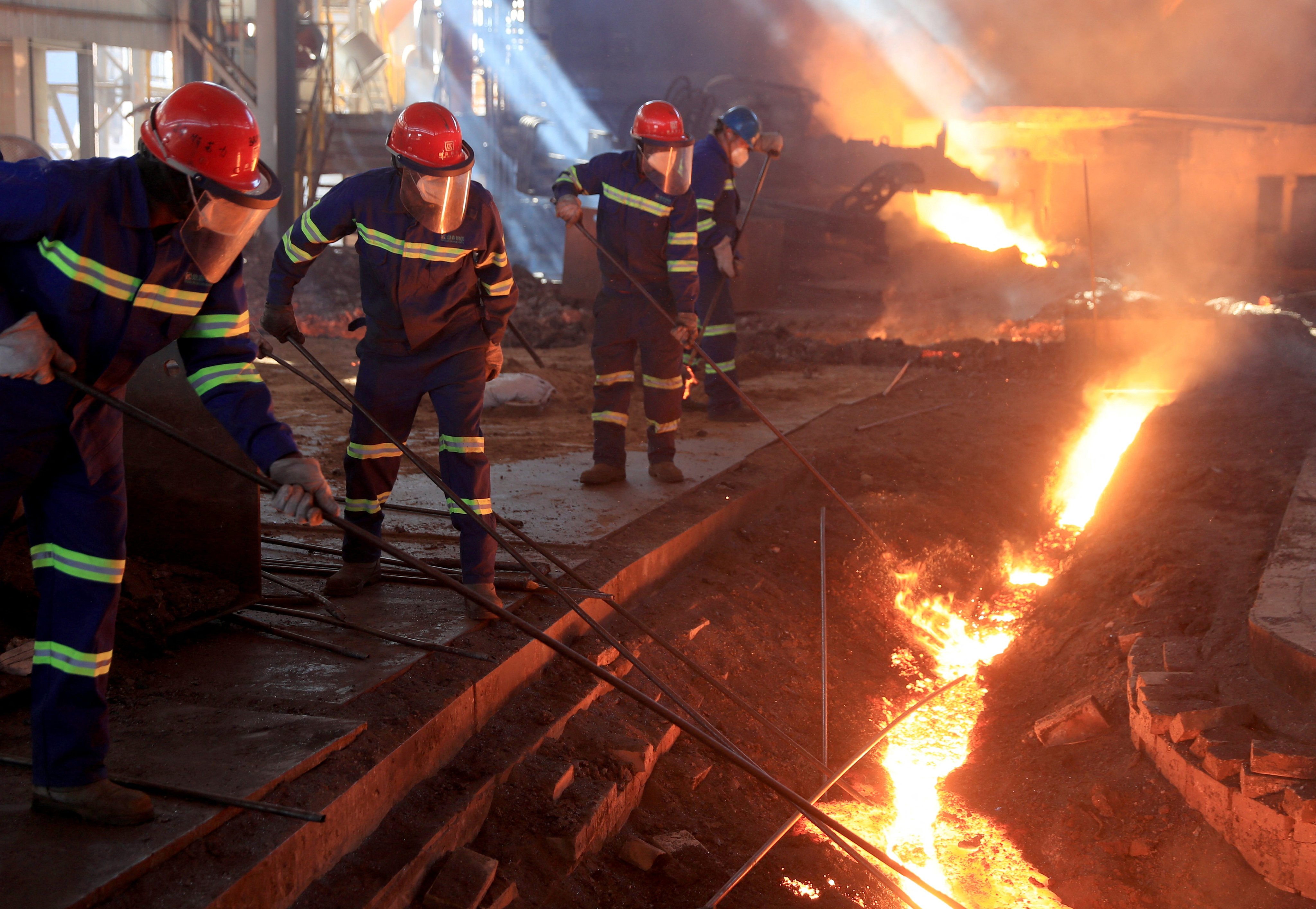 Production has begun at the Mvuma steel and iron plant in Zimbabwe, as the country pins its economic hopes on the rebuilding of the industry. Photo: Reuters