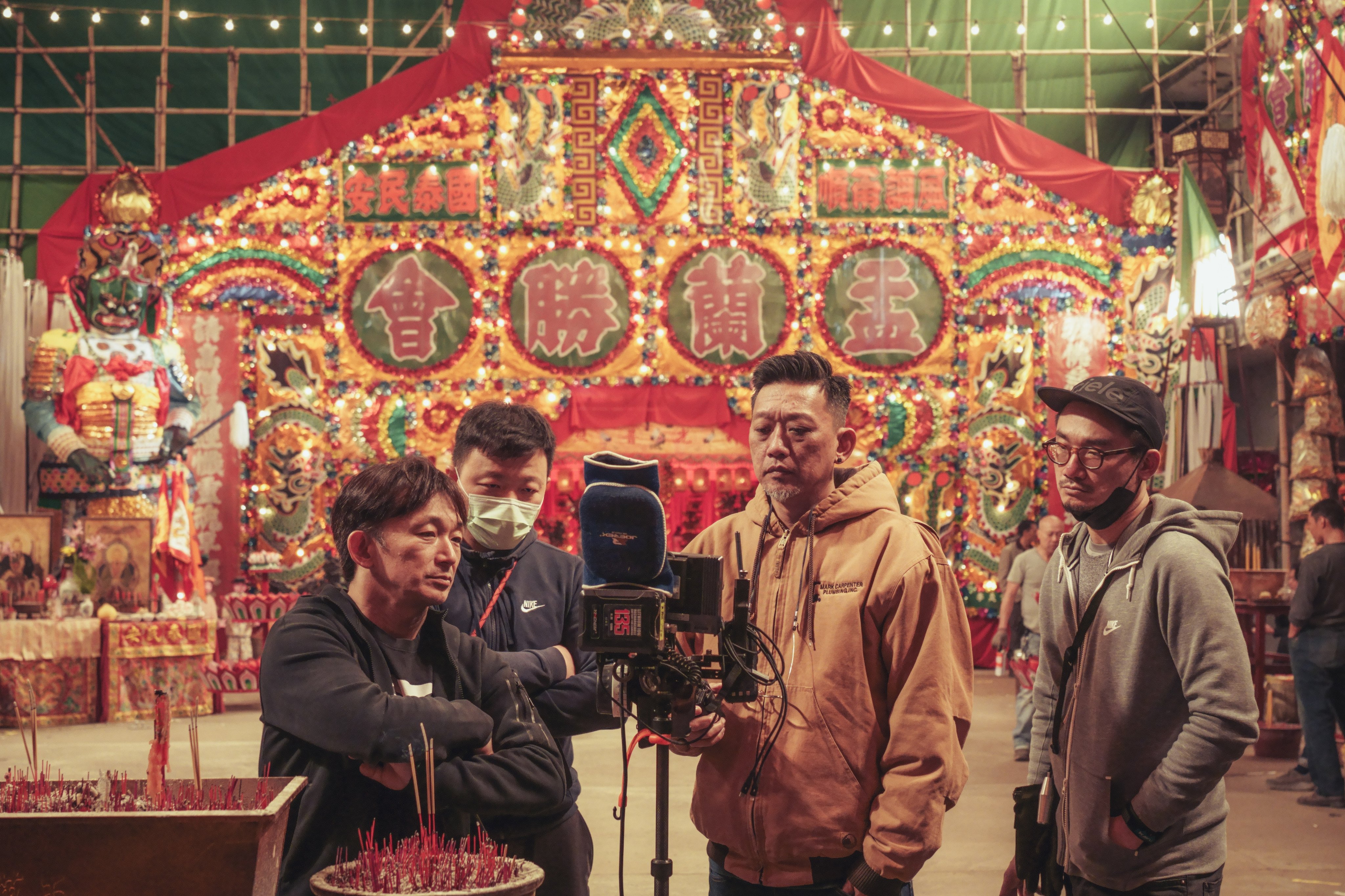 Soi Cheang (third from left) has brought the history of Hong Kong’s infamous settlement to a new generation. Photo: Entertaining Power Co Limited