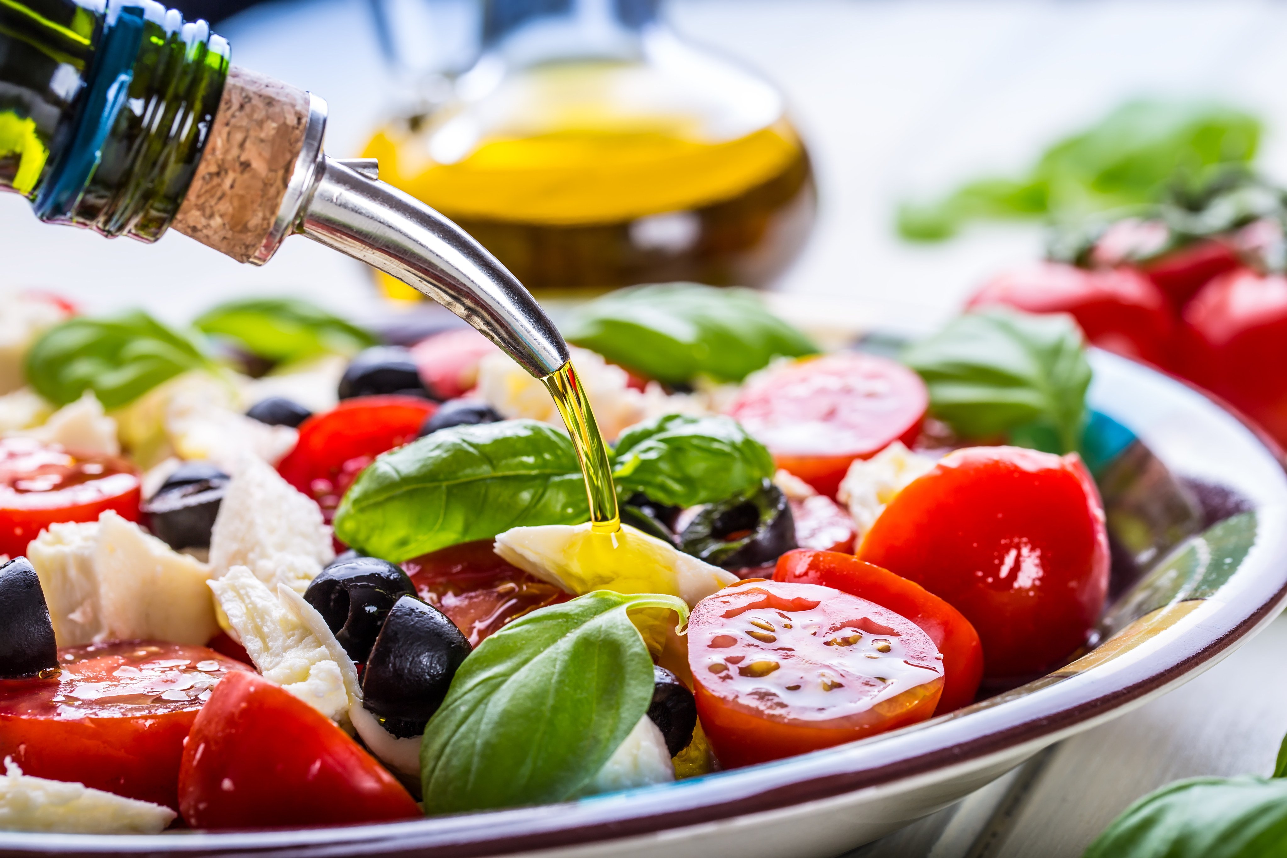 Extra virgin olive oil is a key component of both the Mediterranean and the Mind Diet. It is thought to have protective effects against dementia.
Photo: Shutterstock