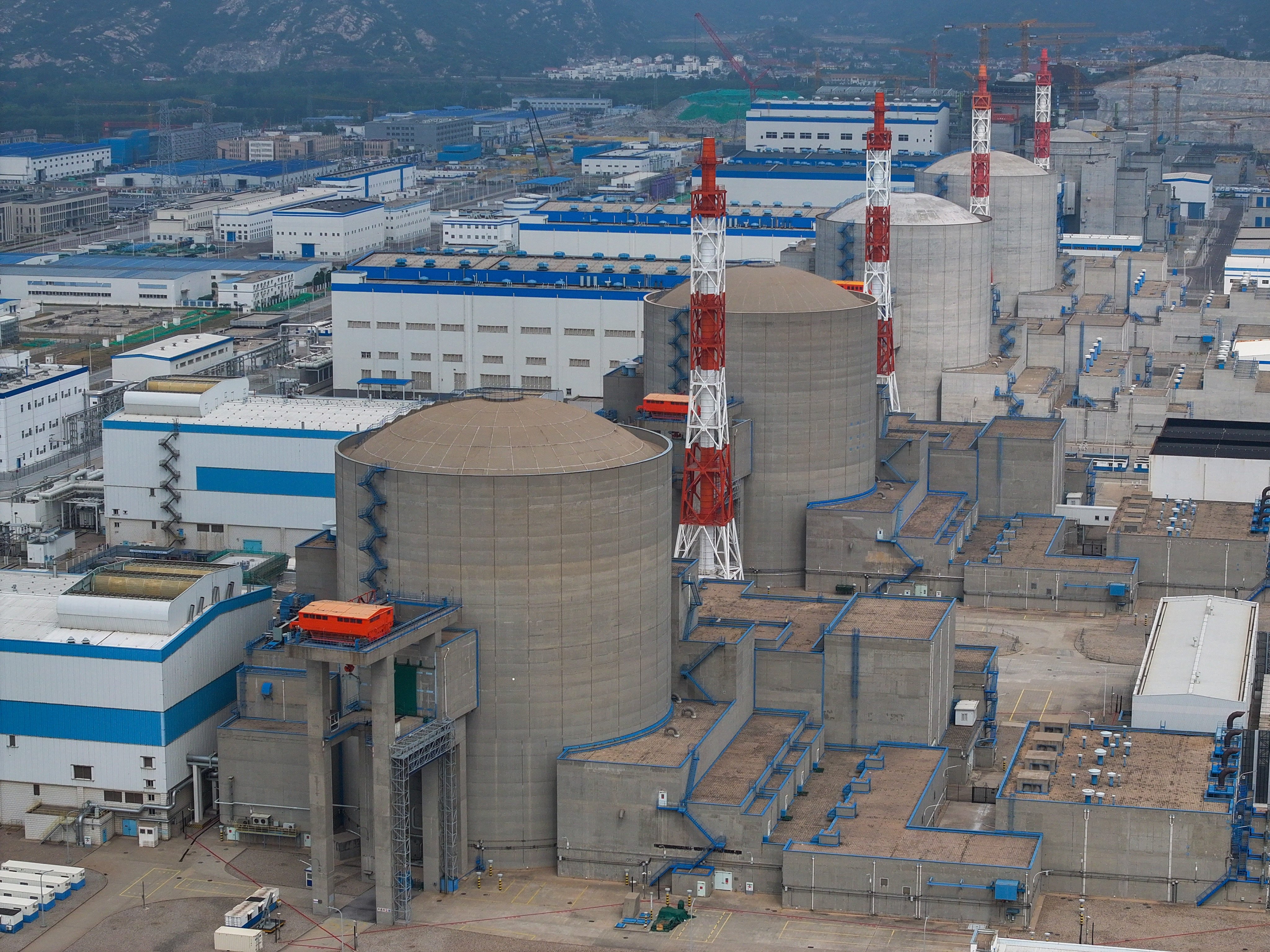 The Tianwan nuclear power station in Lianyungang, Jiangsu province, is home to a project to help reduce carbon emissions by transporting  steam generated by the nuclear station to a petrochemical base. Photo: Xinhua 