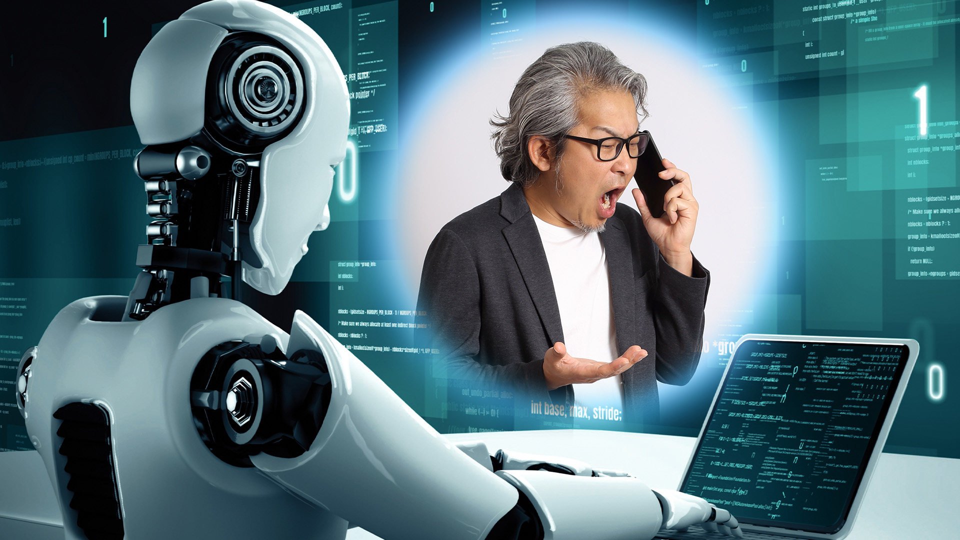A telecoms giant in Japan is working towards launching an artificial intelligence voice filter that calms the voices of angry customers in a bid to protect the mental health of its customer services staff. Photo: SCMP composite/Shutterstock