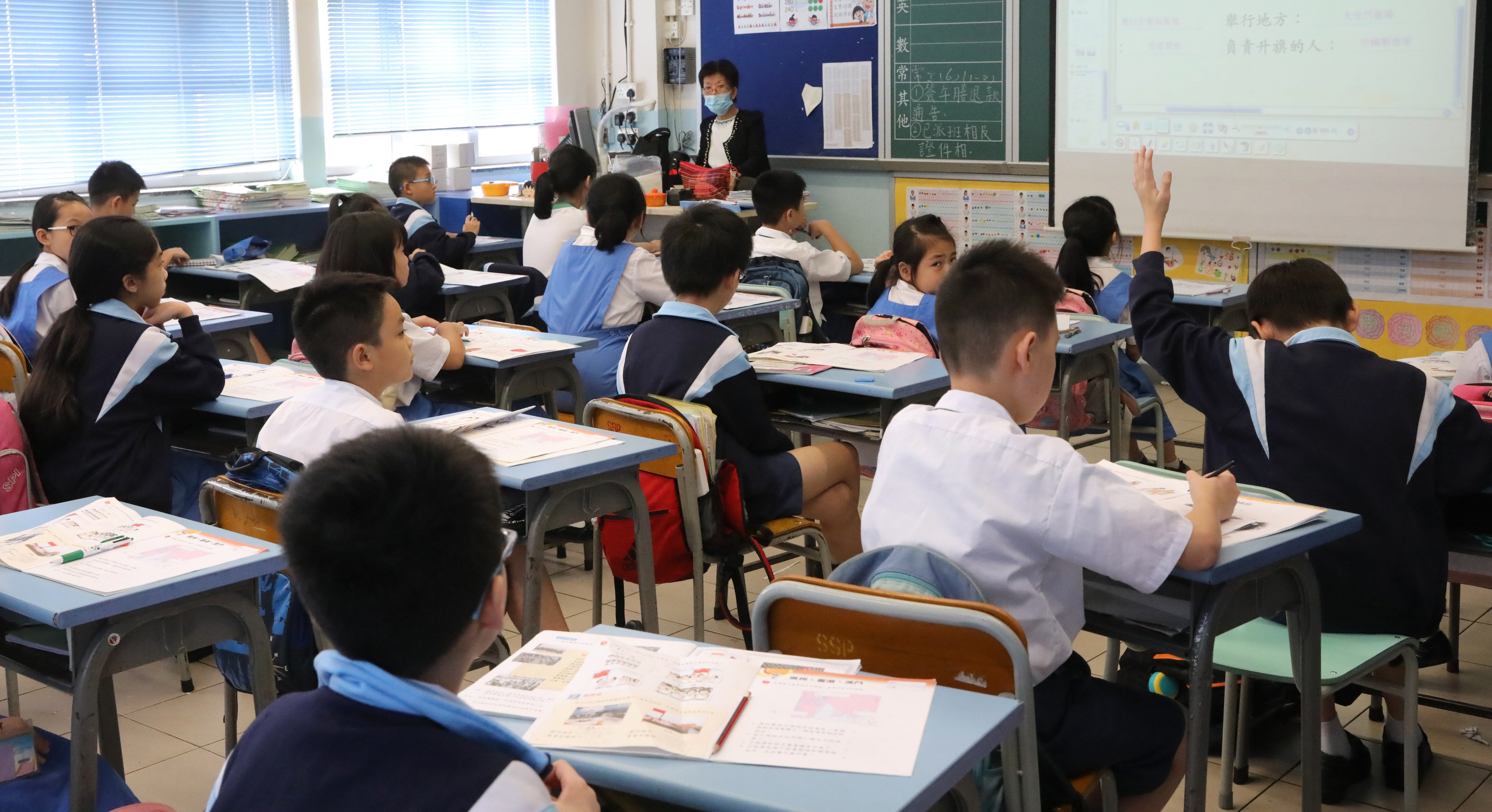 Pupils sit in class at the Shamshuipo Kaifong Welfare Association Primary School in Sham Shui Po. The results from a recent international assessment of students’ creative thinking suggests Hong Kong schools are falling behind in teaching creativity and lateral thinking. Photo: K.Y. Cheng