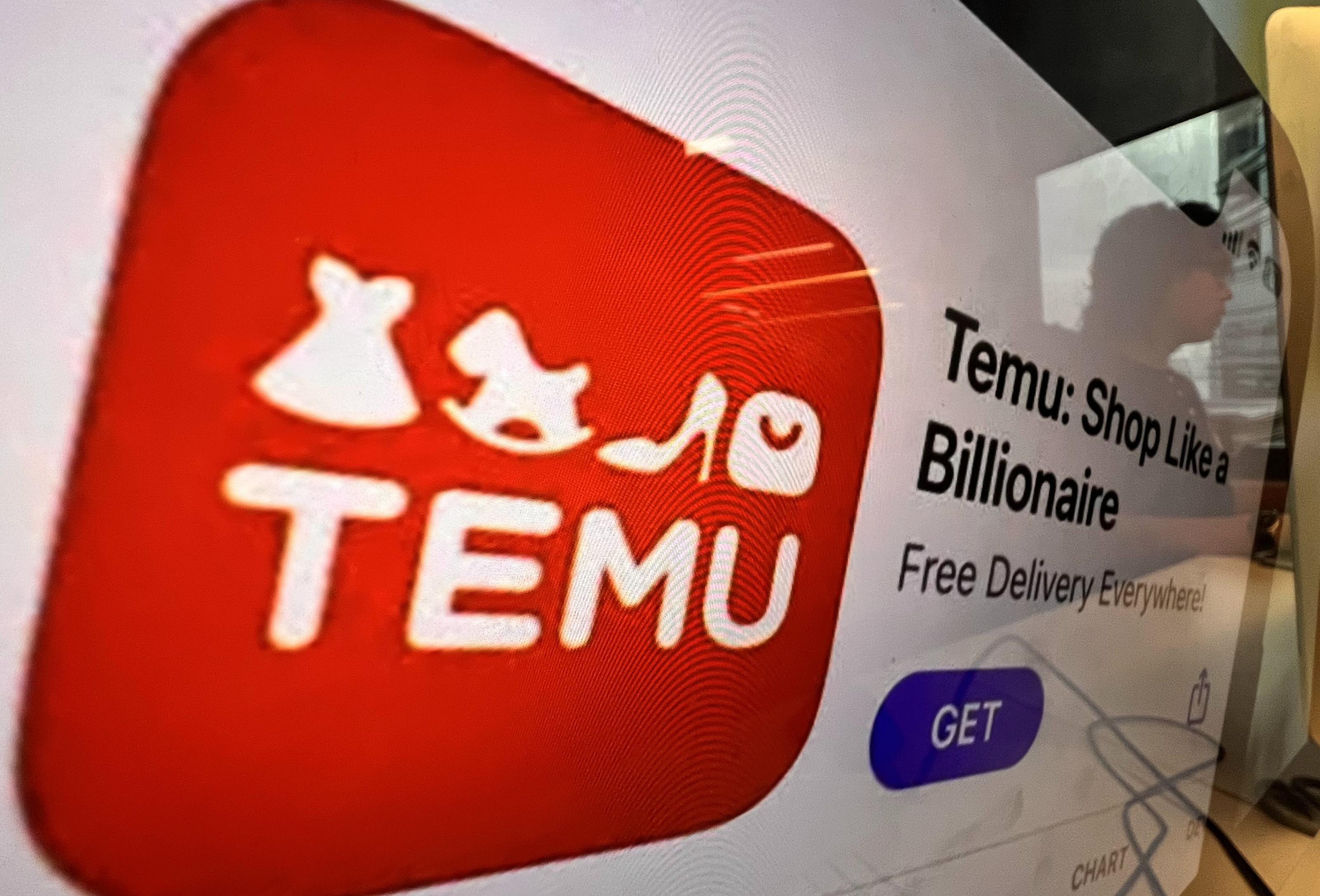 An ad for Temu, which offers low prices direct from the factory. Photo: Handout