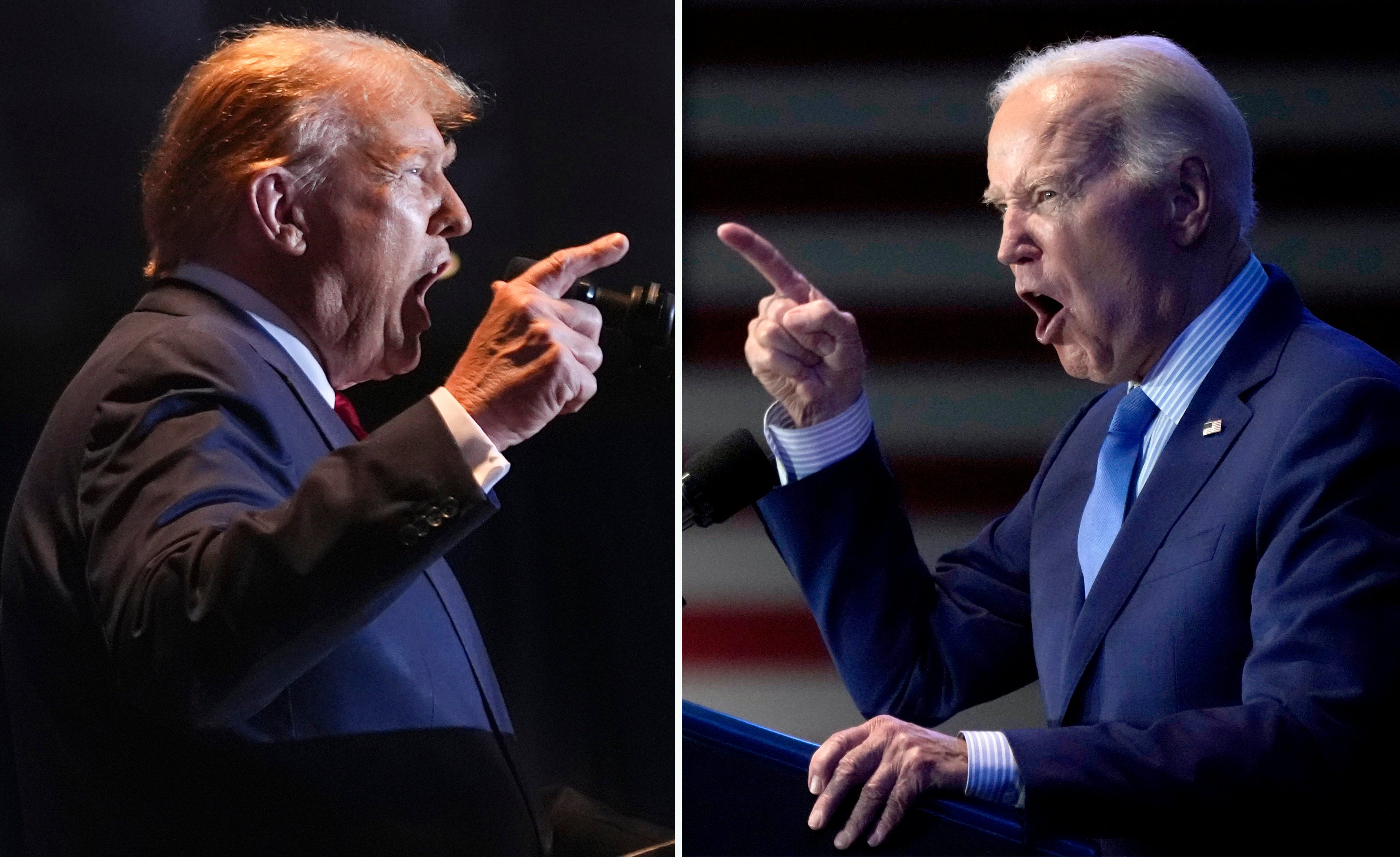 Donald Trump and Joe Biden will face off for 90 minutes inside a CNN studio in Atlanta. Photo: AP